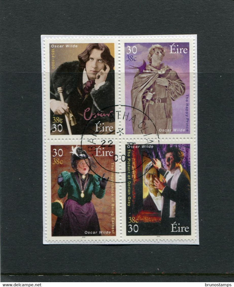 IRELAND/EIRE - 2000   OSCAR WILDE  BLOCK SET  FINE USED - Used Stamps