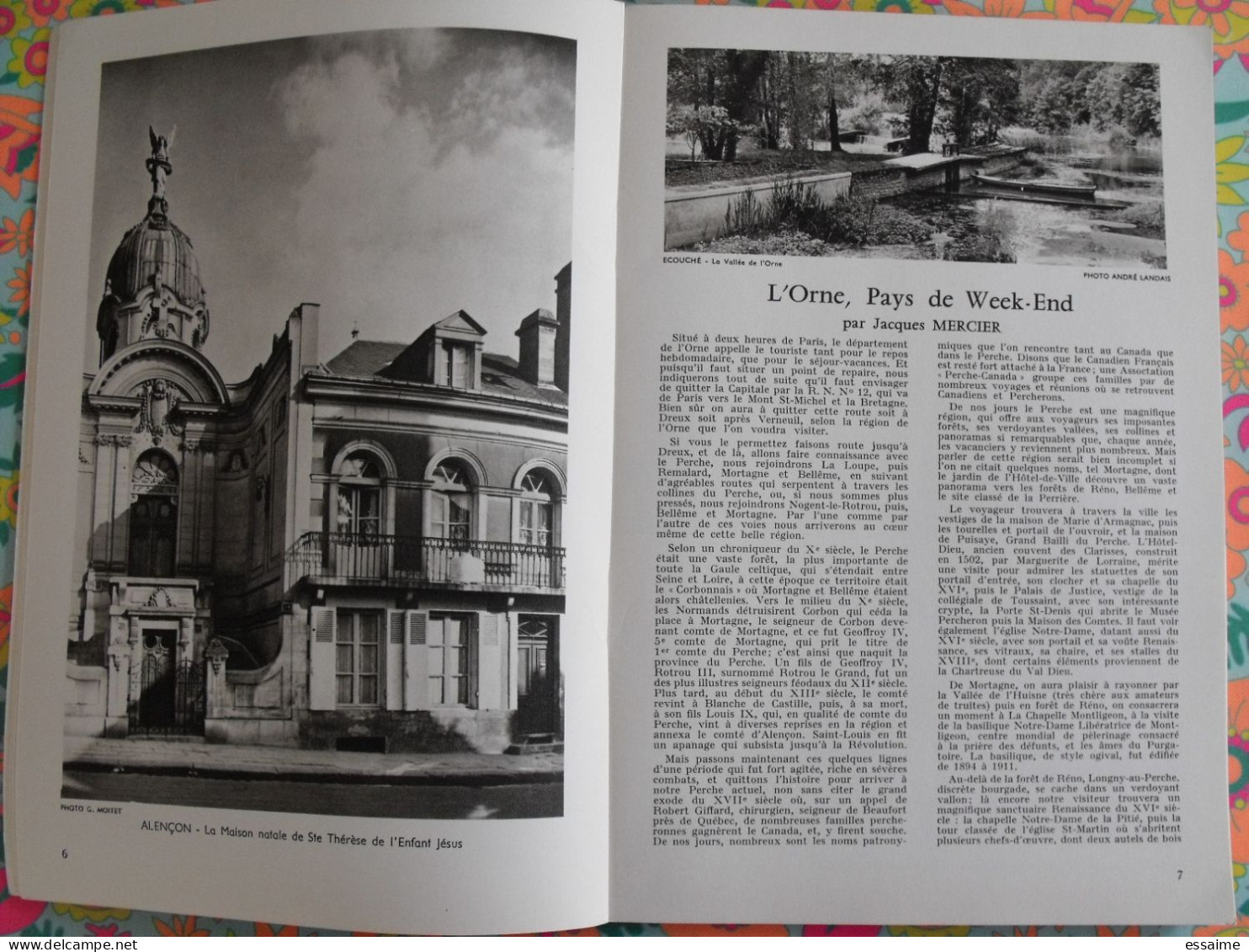 La France à Table N° 104. 1963. Orne. Alençon Domfront Argentan Gacé L'aigle Bellême Mortagne Longny Sées. Gastronomie - Toerisme En Regio's