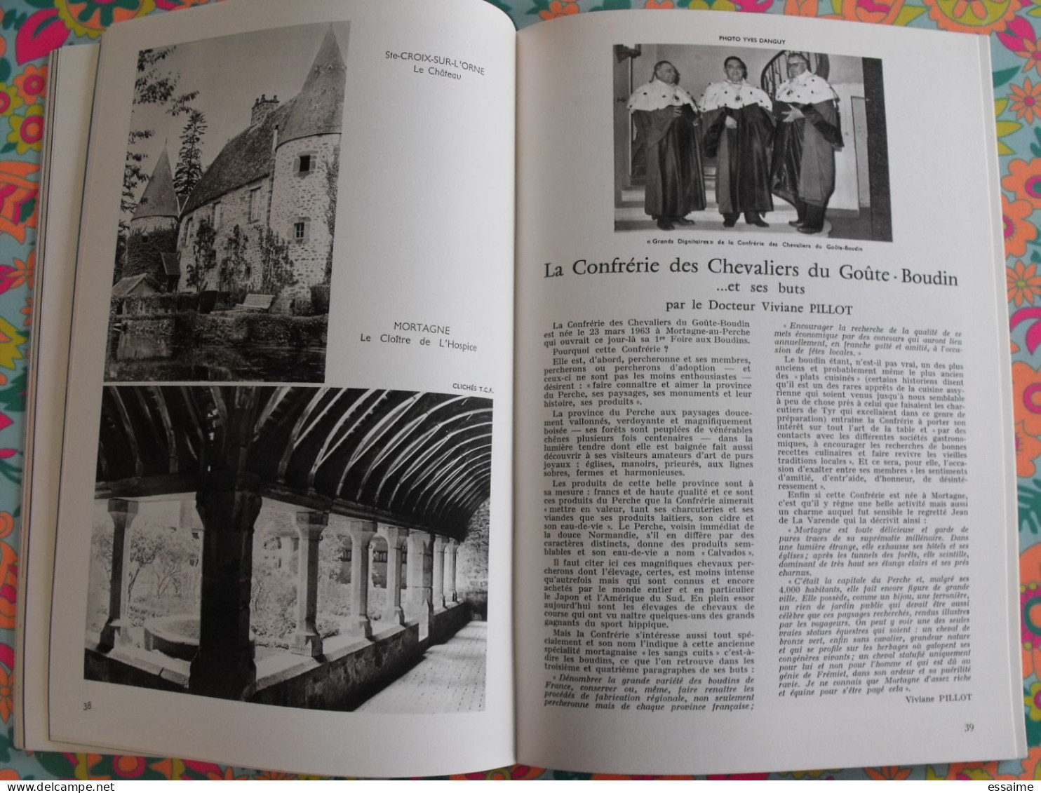 La France à table n° 104. 1963. Orne. Alençon domfront argentan gacé l'aigle bellême mortagne longny sées. gastronomie