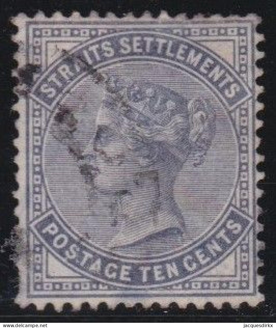 Straits Settlements        .   SG    .   49  (2 Scans)     .     O      .    Cancelled - Straits Settlements