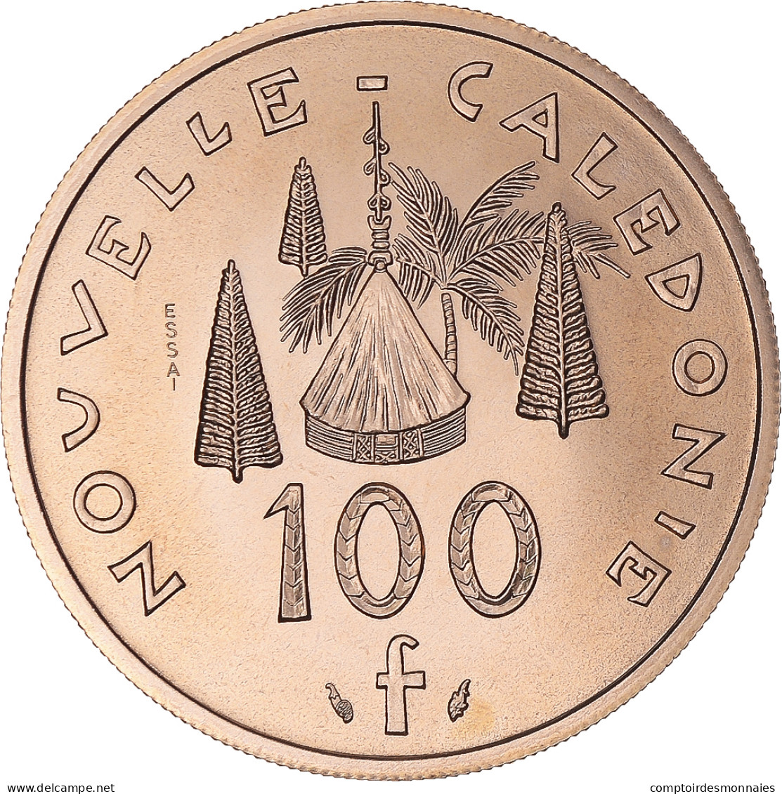 Monnaie, Nouvelle-Calédonie, 100 Francs, 1976, Monnaie De Paris, ESSAI, FDC - Nouvelle-Calédonie