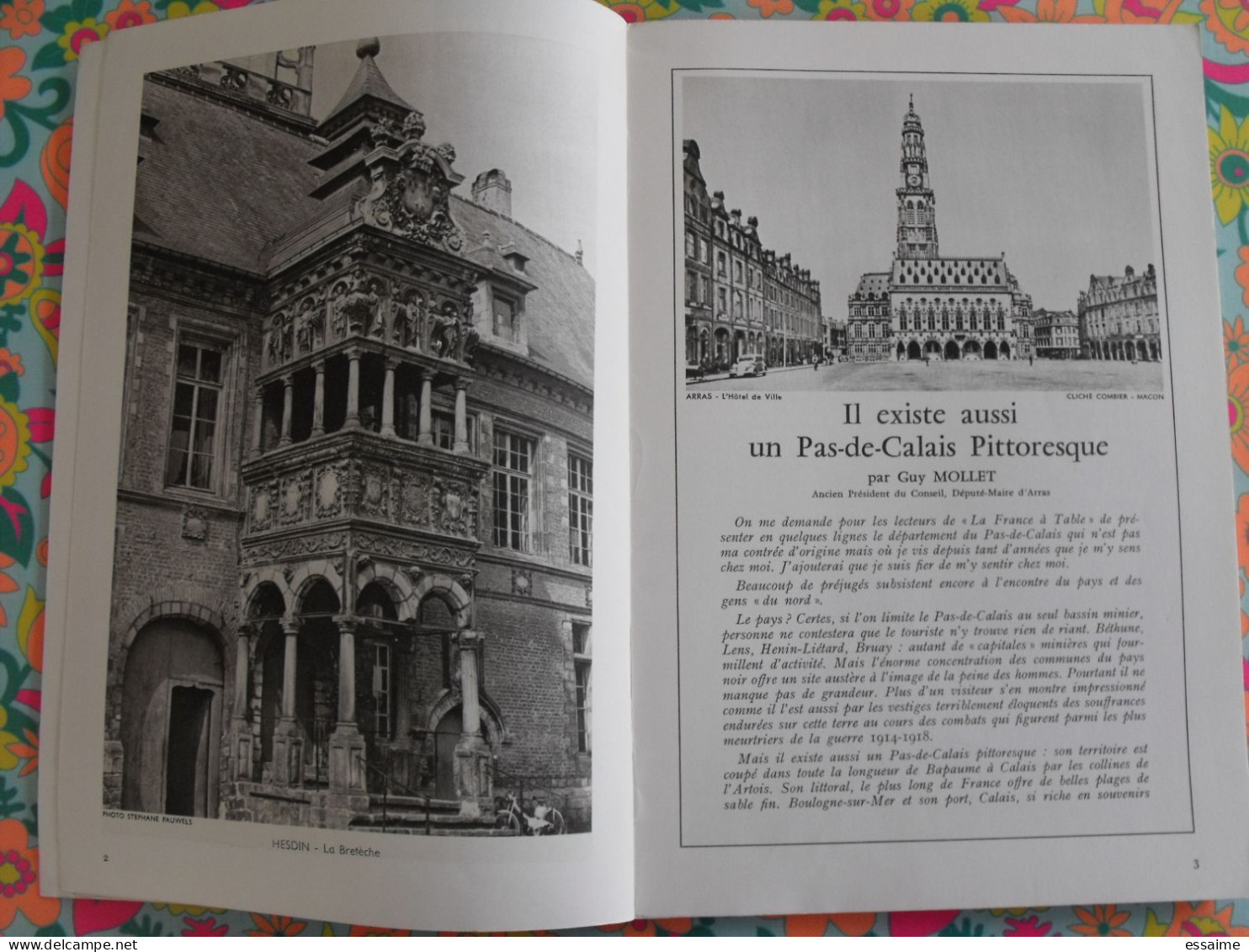 La France à Table N° 110. 1964. Pas-de-Calais. Arras Hesdin Touquet Calais Béthune Olhain Boulogne Berck. Gastronomie - Tourisme & Régions