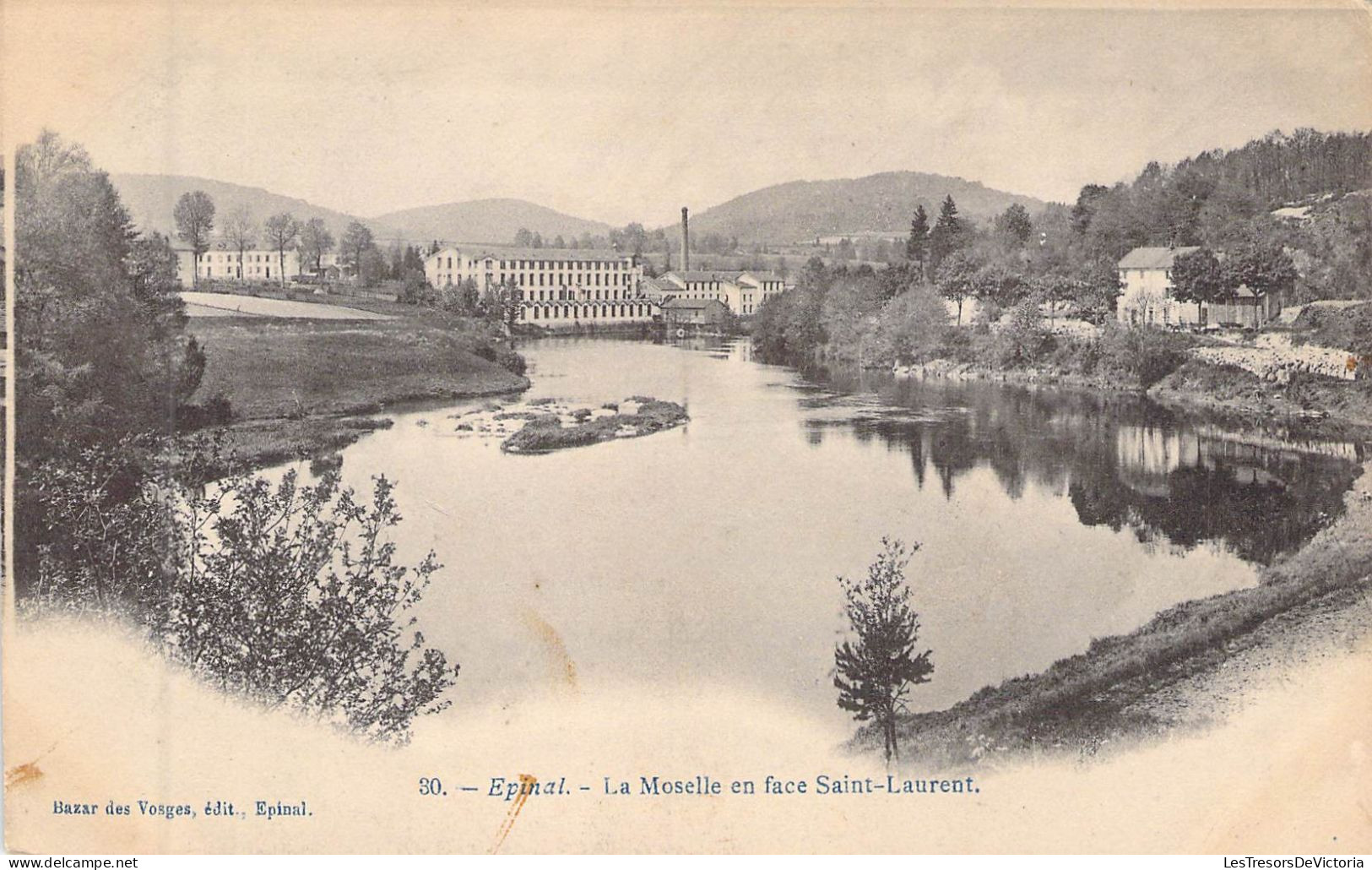 FRANCE - 88 - EPINAL - La Moselle En Face Saint Laurent - Edit Bazar Des Vosges - Carte Postale Ancienne - Epinal