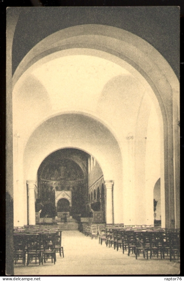 CPA Non écrite Belgique ZETELGEM Abbaye De Saint André Intérieur De L'Eglise Abbatiale Vue Générale - Zedelgem