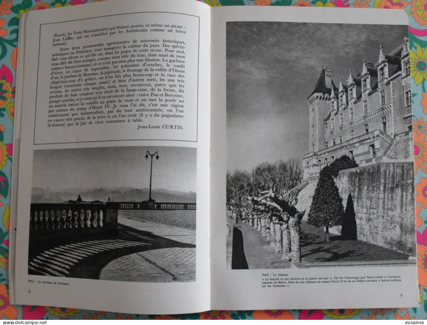 La France à Table N° 159. 1972. Pyrénées-atlantiques. Pau Lescar Betharram Orthez Bidache Mauleon Bayonne. Gastronomie - Turismo E Regioni