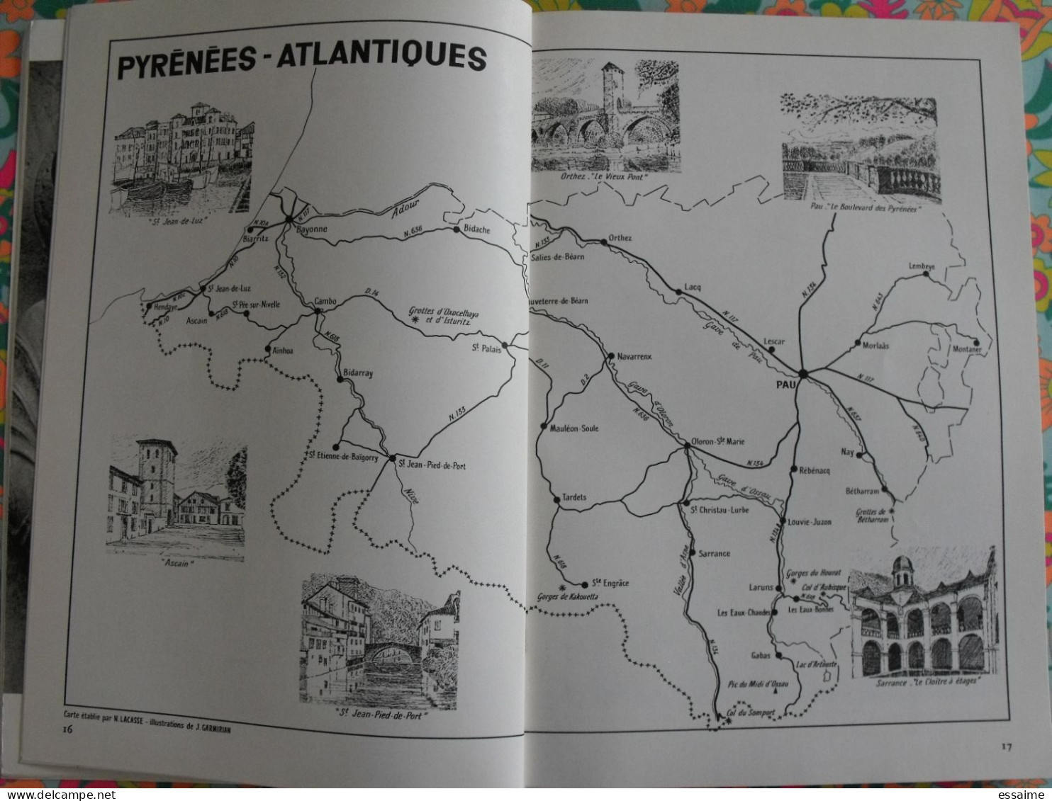La France à table n° 159. 1972. Pyrénées-atlantiques. pau lescar betharram orthez bidache mauleon bayonne. gastronomie