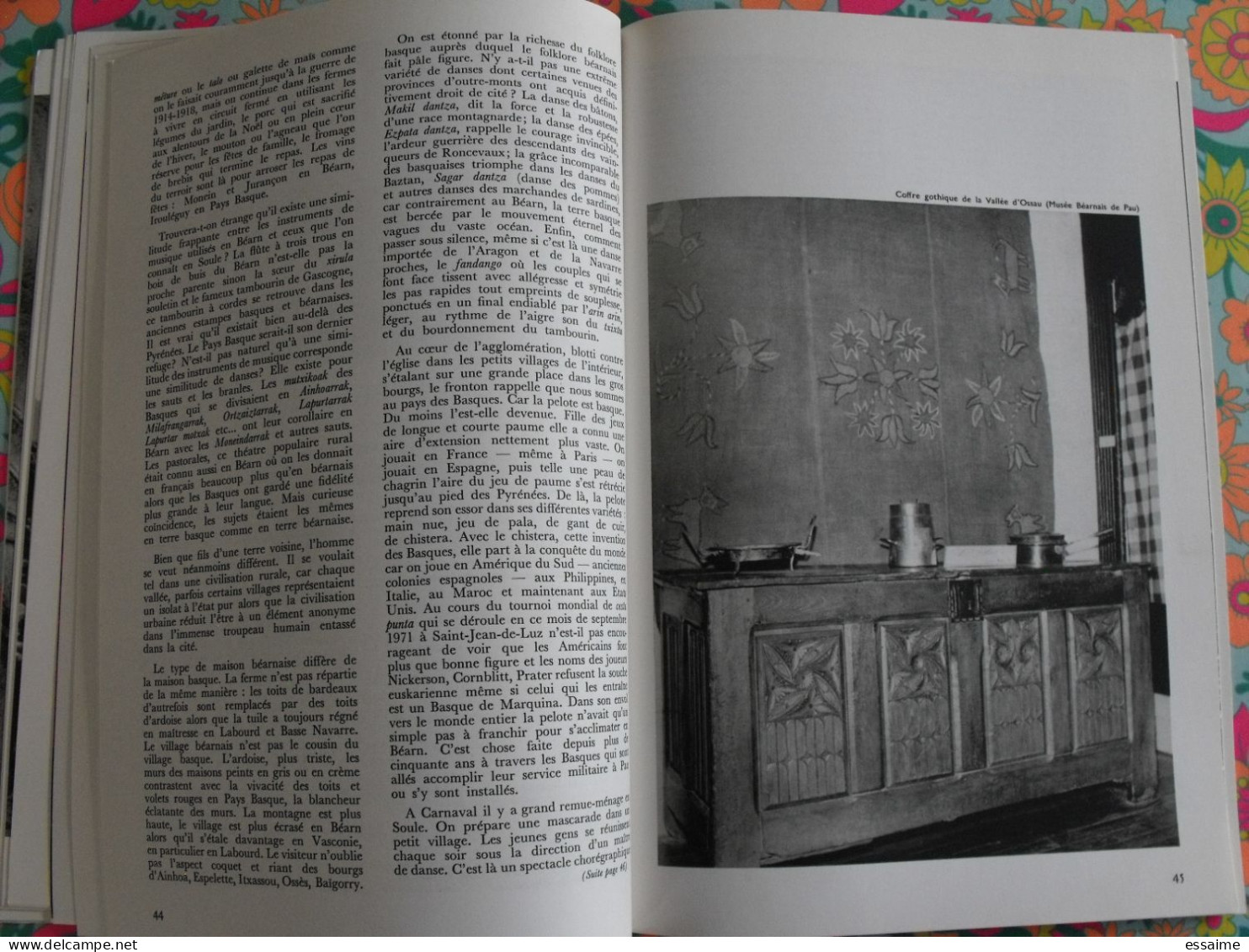 La France à table n° 159. 1972. Pyrénées-atlantiques. pau lescar betharram orthez bidache mauleon bayonne. gastronomie