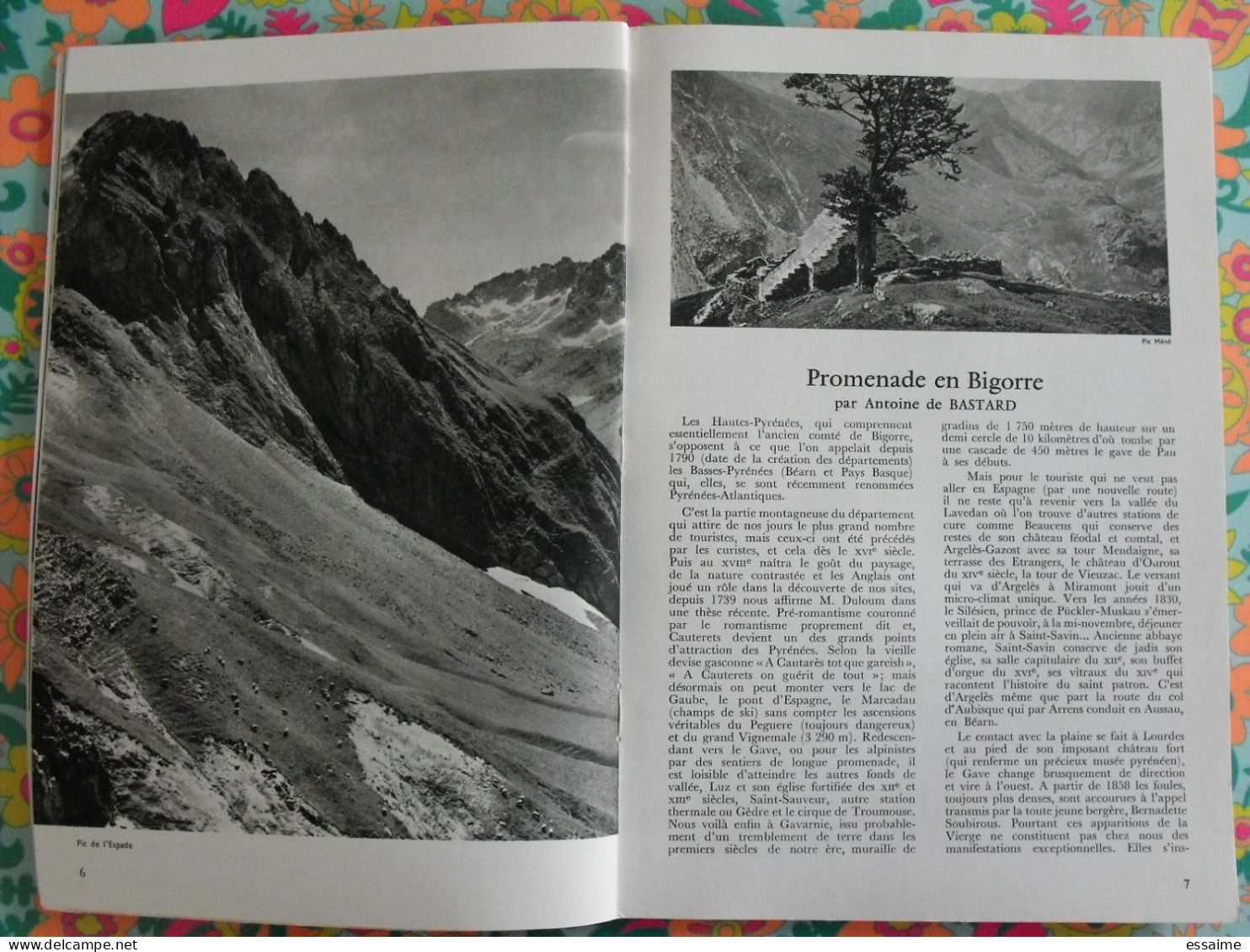 La France à Table N° 158. 1971. Hautes-Pyrénées. Tarbes Lourdes Luz Gavarnie Pic Du Midi Capvern Bagnères. Gastronomie - Tourism & Regions