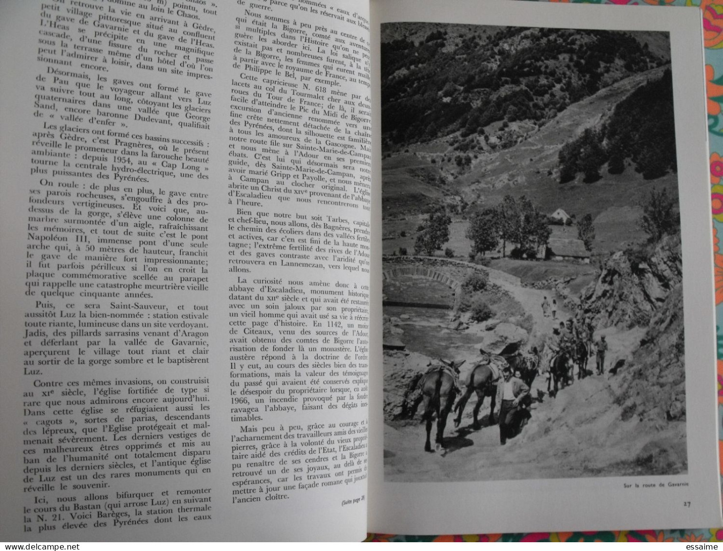 La France à table n° 158. 1971. Hautes-Pyrénées. tarbes lourdes luz gavarnie pic du midi capvern bagnères. gastronomie