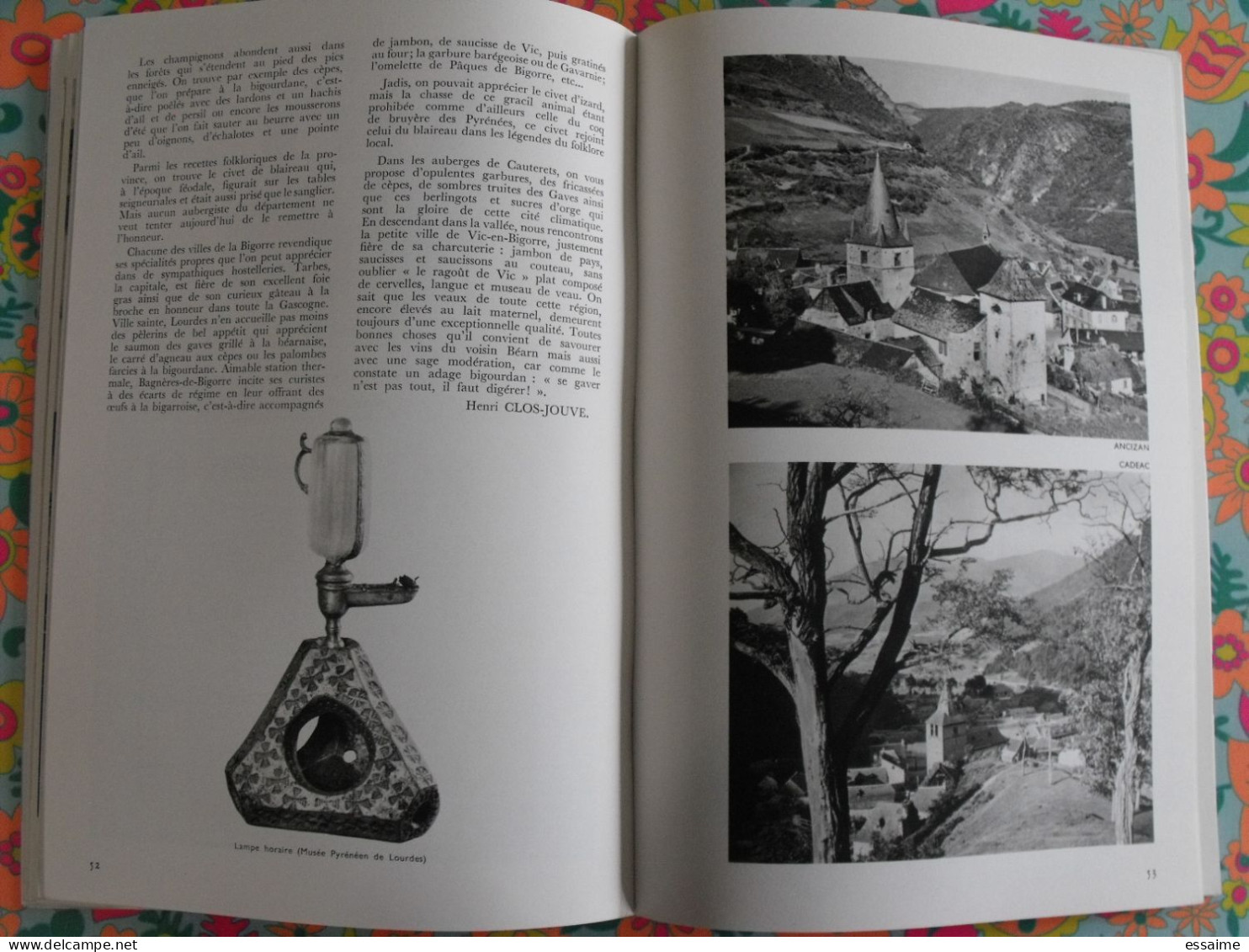 La France à table n° 158. 1971. Hautes-Pyrénées. tarbes lourdes luz gavarnie pic du midi capvern bagnères. gastronomie