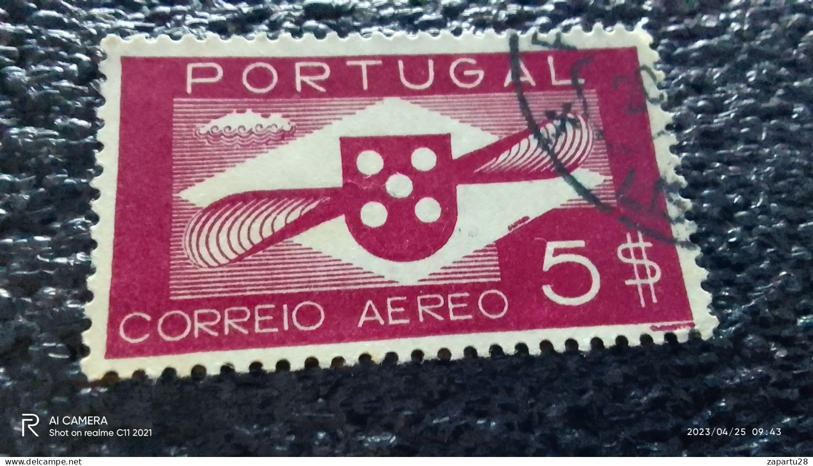 PORTUGAL-1944-       .          5ESC         USED - Gebruikt