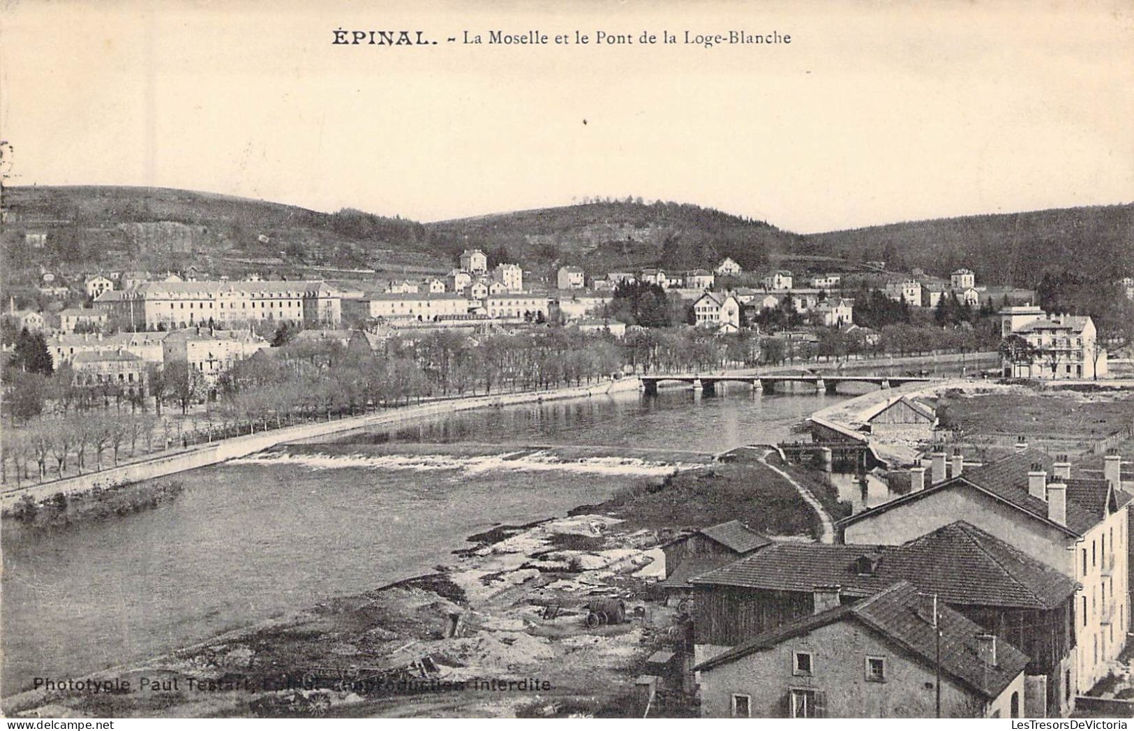 FRANCE - 88 - EPINAL - La Moselle Et Le Pont De La Loge Blanche - Carte Postale Ancienne - Epinal