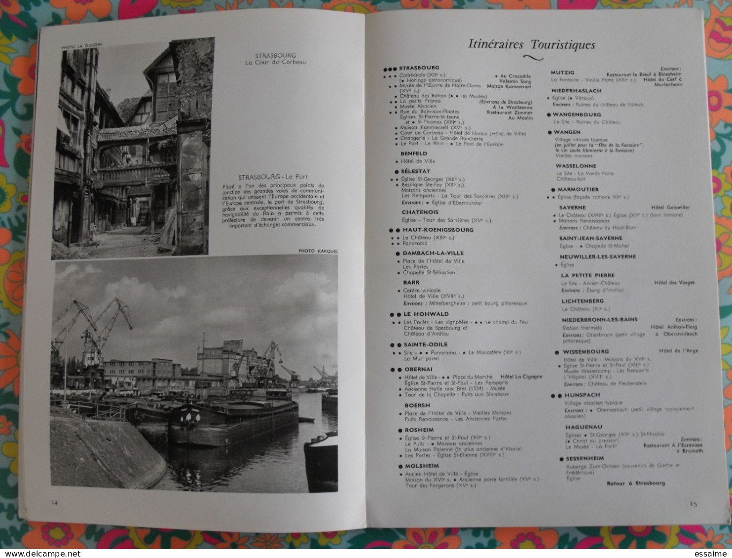 La France à table n° 119. 1966. Bas-Rhin. strasbourg sélestat dambach haut-koenigsbourg obernai hohwald. gastronomie