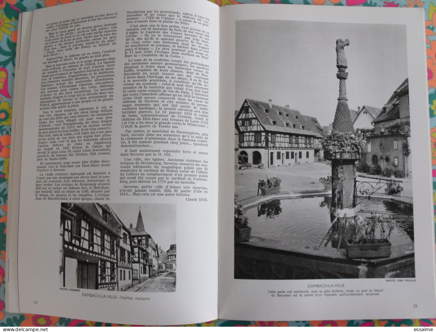 La France à table n° 119. 1966. Bas-Rhin. strasbourg sélestat dambach haut-koenigsbourg obernai hohwald. gastronomie