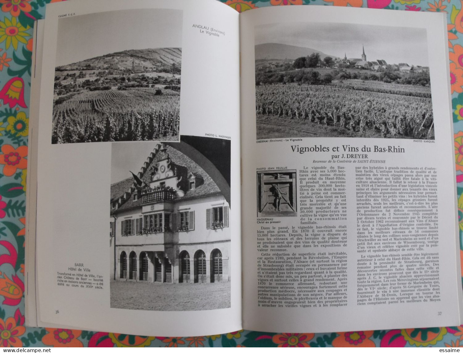 La France à table n° 119. 1966. Bas-Rhin. strasbourg sélestat dambach haut-koenigsbourg obernai hohwald. gastronomie