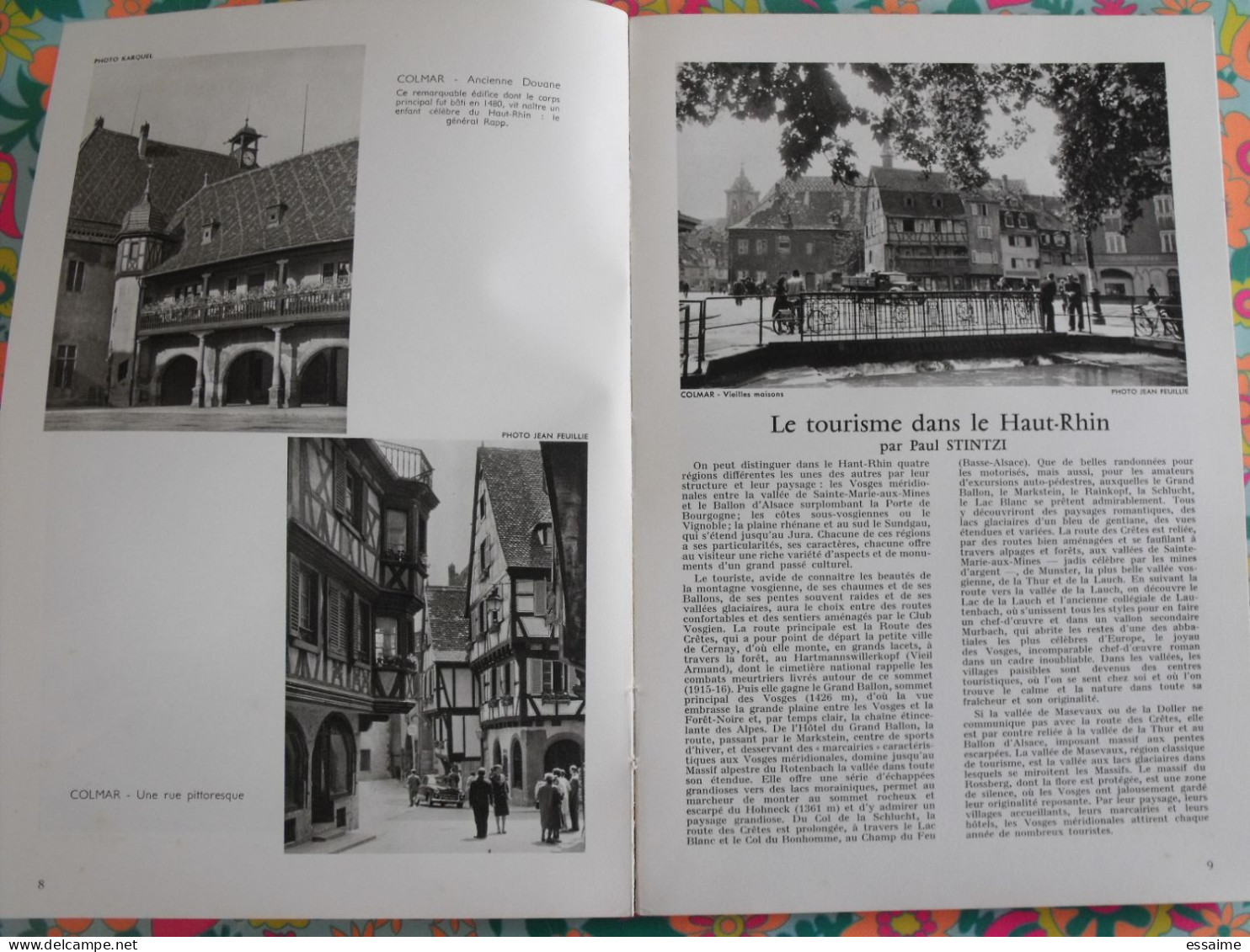 La France à table n° 119. 1966. Haut-Rhin. colmar turkheim riquewihr guebwiler hohroberg thann mulhouse. gastronomie