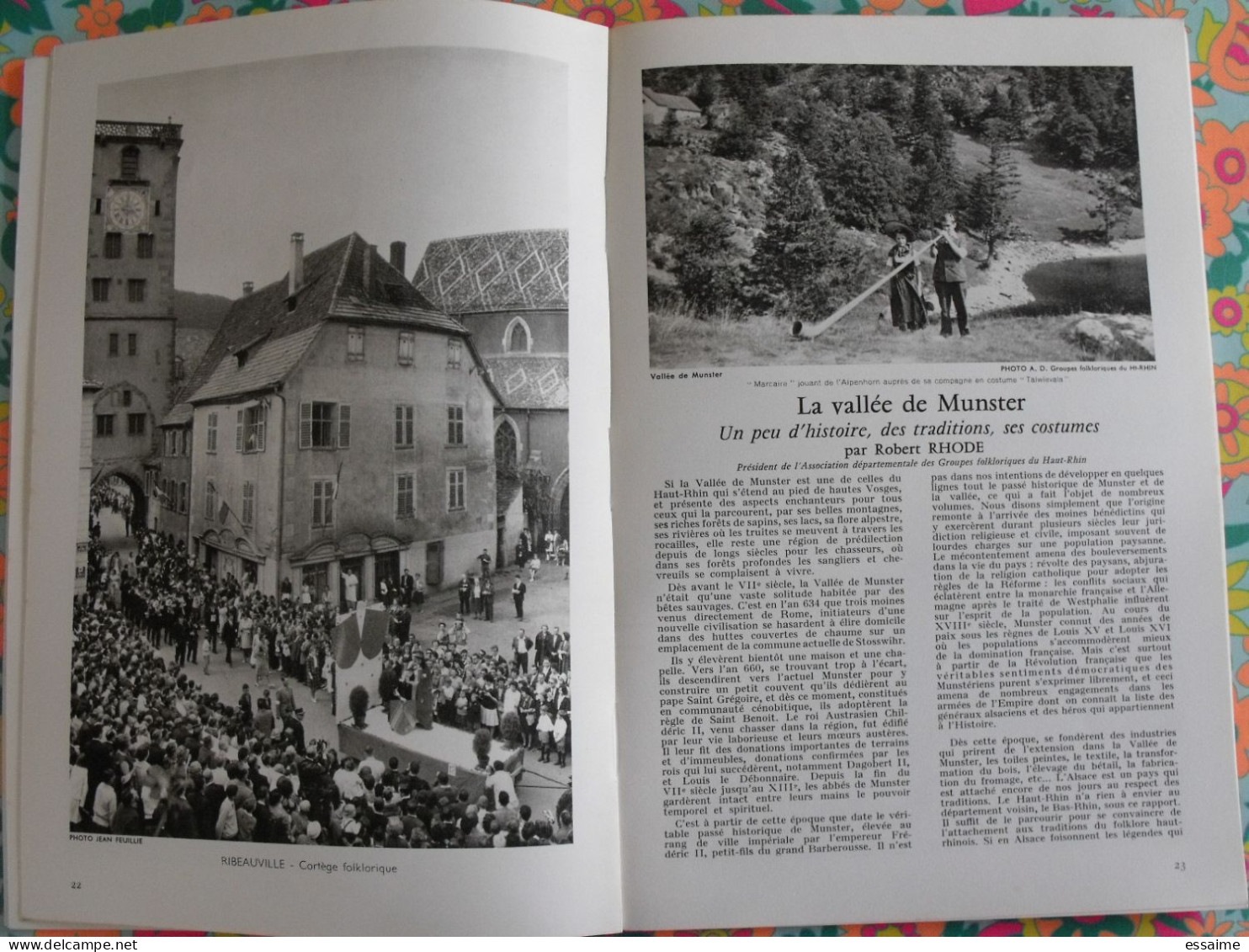 La France à table n° 119. 1966. Haut-Rhin. colmar turkheim riquewihr guebwiler hohroberg thann mulhouse. gastronomie