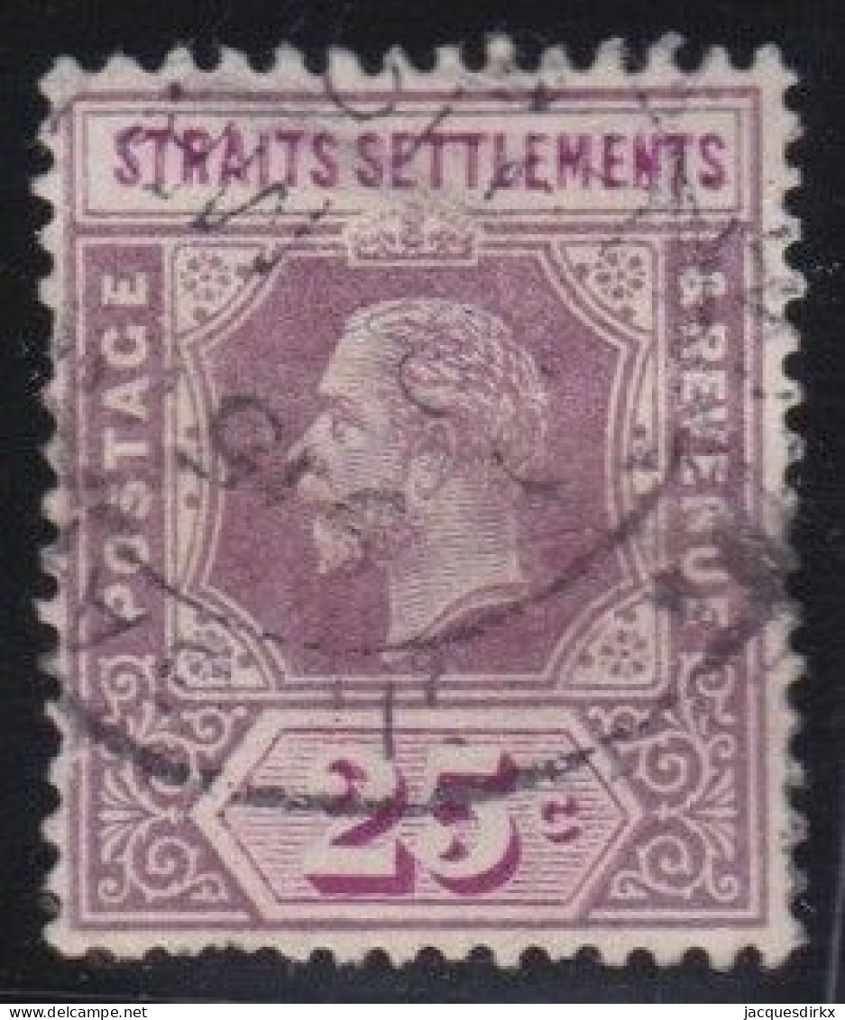 Straits Settlements        .   SG    .   205   .  Mauve      .     O      .    Cancelled - Straits Settlements