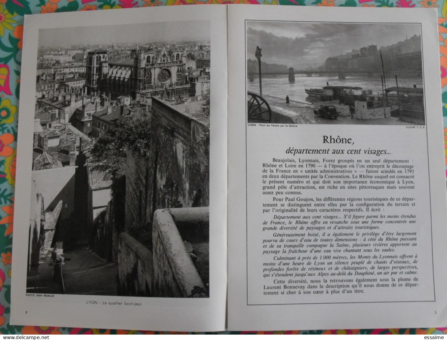 La France à Table N° 130. 1968. Rhône. Lyon Givors Chaponost Thizy Anse Collonges Tarare Chessy Mornant. Gastronomie - Toerisme En Regio's