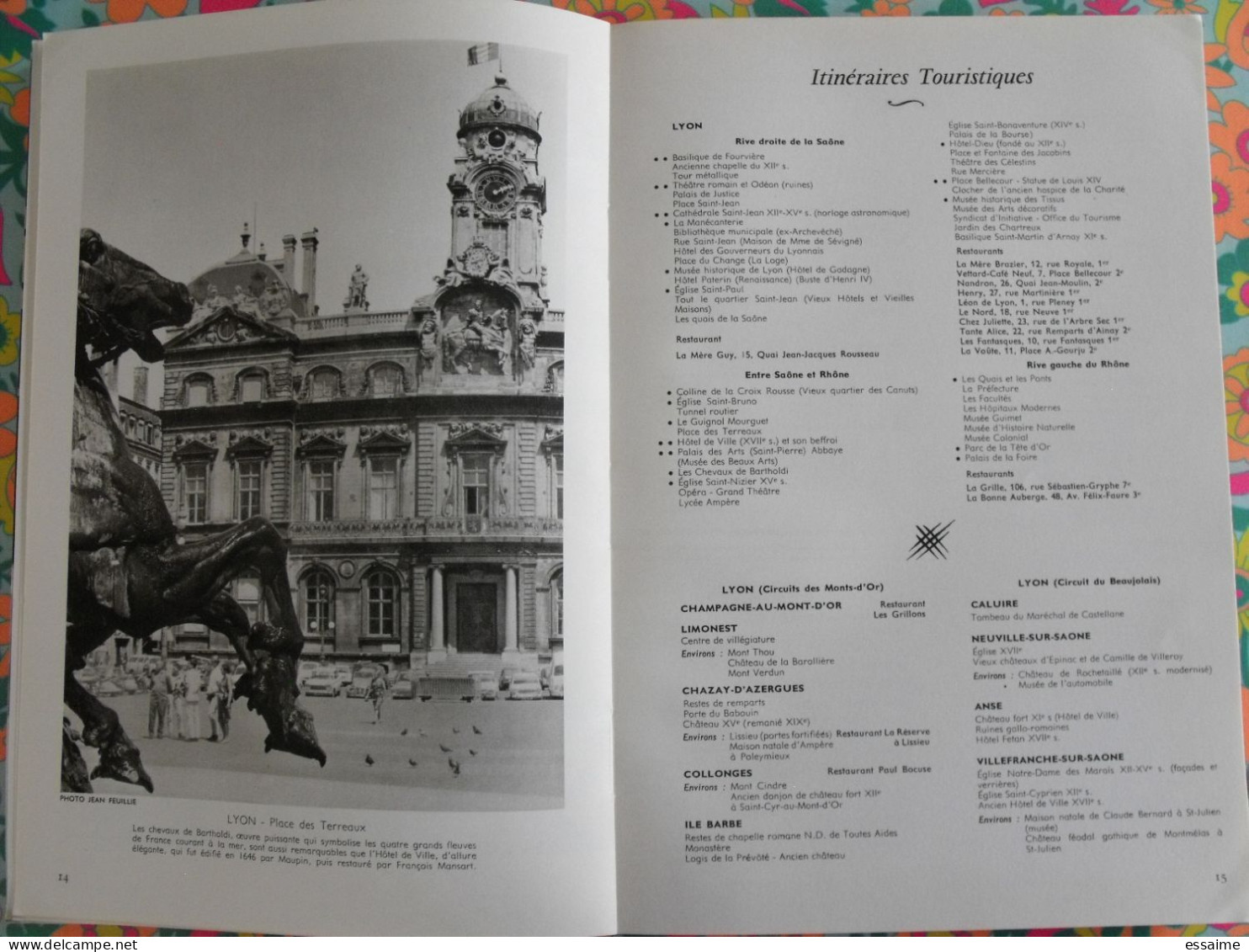 La France à table n° 130. 1968. Rhône. lyon givors chaponost thizy anse collonges tarare chessy mornant. gastronomie