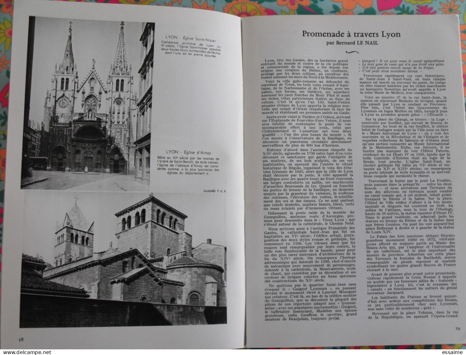 La France à table n° 130. 1968. Rhône. lyon givors chaponost thizy anse collonges tarare chessy mornant. gastronomie