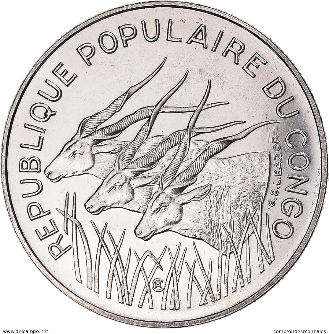 Monnaie, République Du Congo, 100 Francs, 1975, Monnaie De Paris, ESSAI, FDC - Congo (República Democrática 1998)