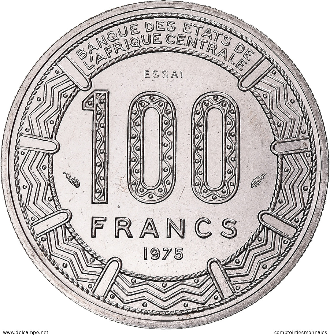 Monnaie, République Du Congo, 100 Francs, 1975, Monnaie De Paris, ESSAI, FDC - Congo (Democratic Republic 1998)