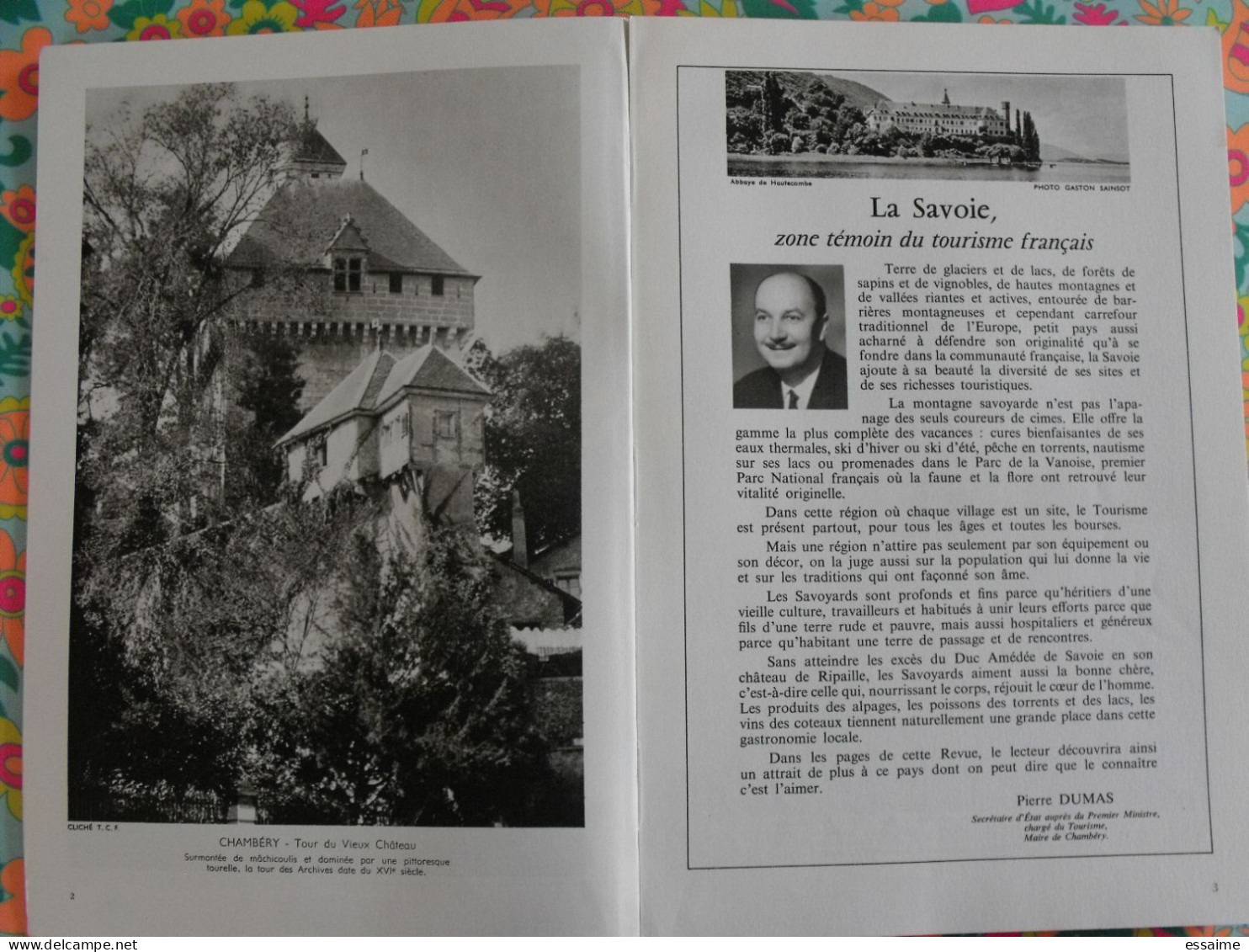 La France à Table N° 132. 1968. Savoie. Chambéry Aix-les-bains Beaufort Arly Aime Modane Bonneval Chatelard. Gastronomie - Tourism & Regions