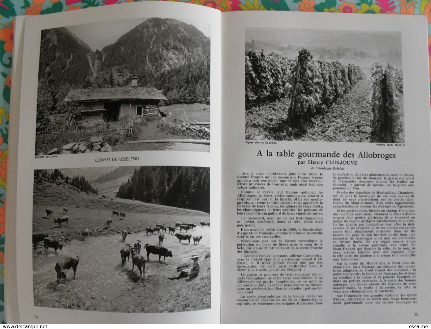 La France à table n° 132. 1968. Savoie. chambéry aix-les-bains beaufort arly aime modane bonneval chatelard. gastronomie