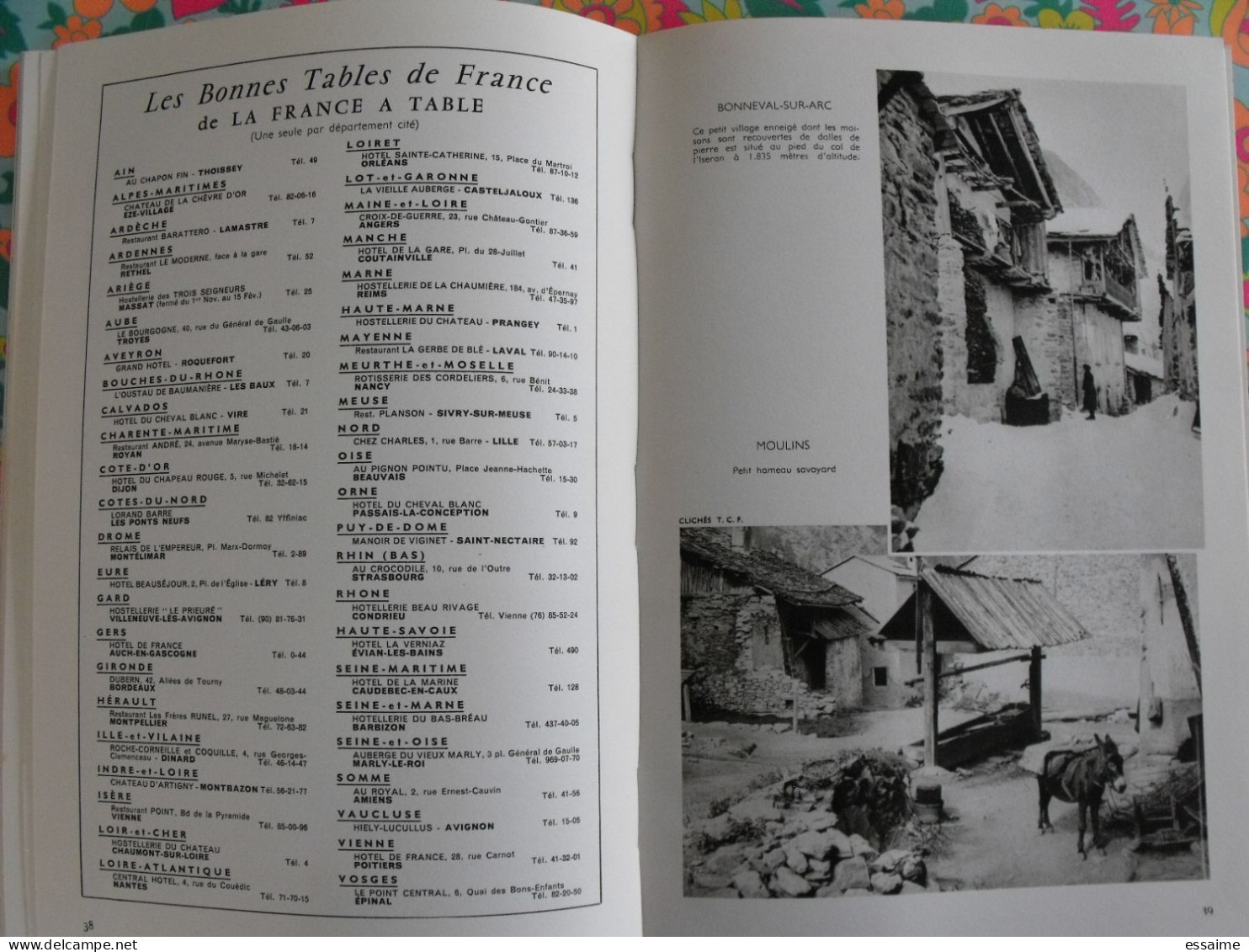 La France à table n° 132. 1968. Savoie. chambéry aix-les-bains beaufort arly aime modane bonneval chatelard. gastronomie