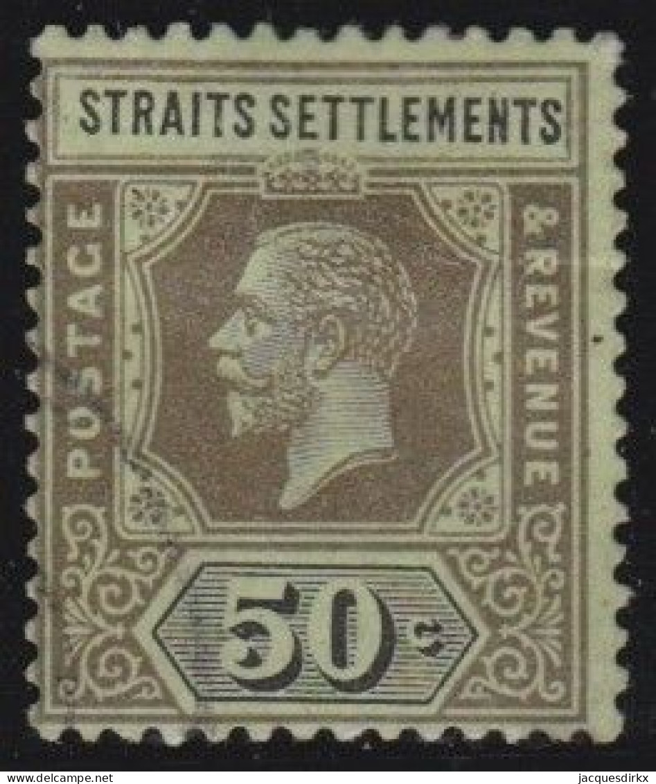 Straits Settlements        .   SG    .   209 C  .   Die II     .     O      .    Cancelled - Straits Settlements