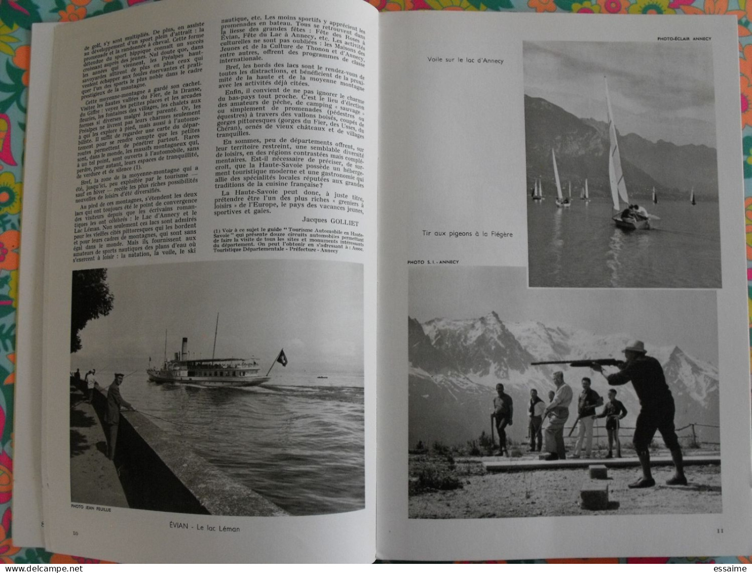 La France à table n° 133. 1968. Haute-Savoie. yvoire thonon évian dranse chamonix houches argentière megève. gastronomie