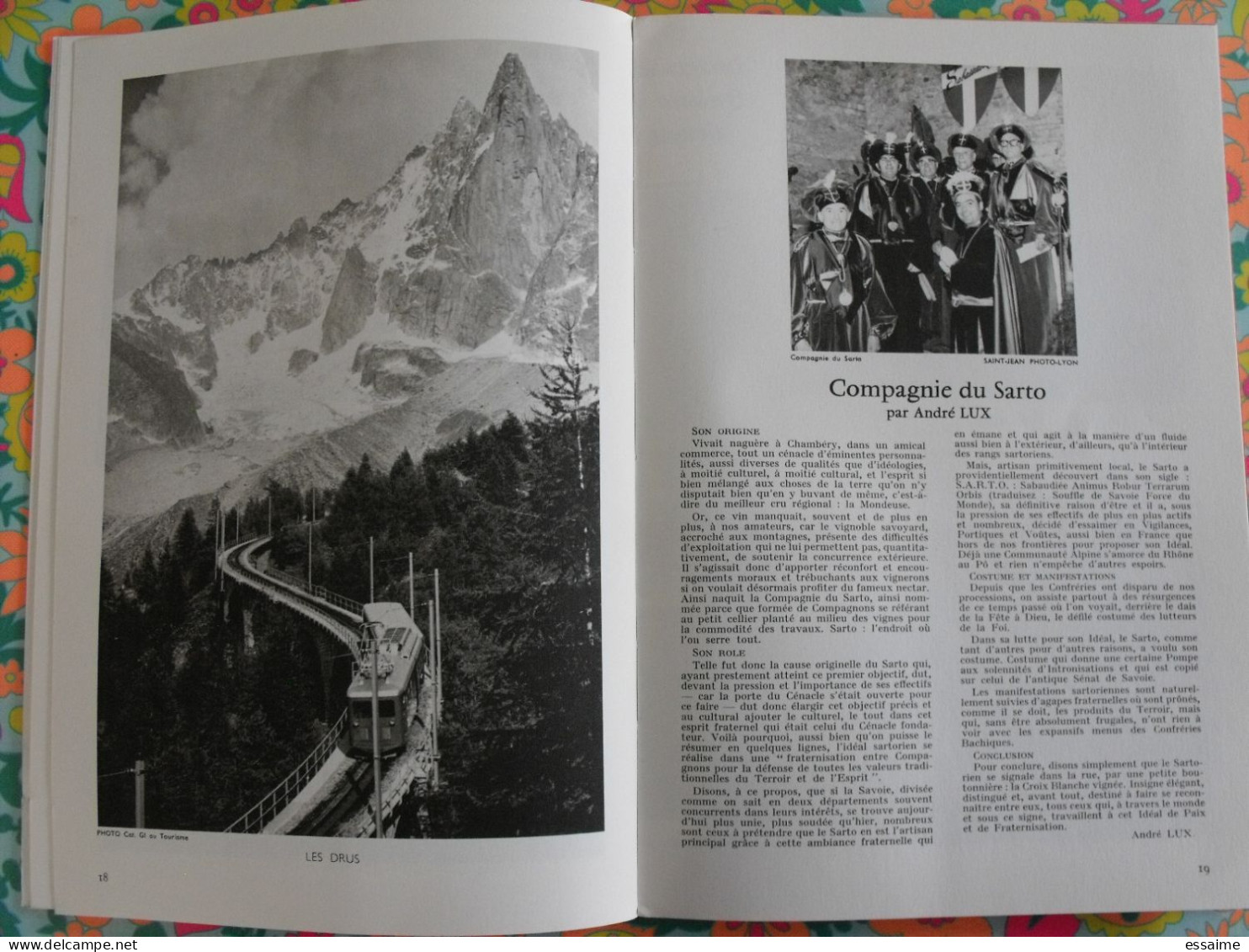 La France à table n° 133. 1968. Haute-Savoie. yvoire thonon évian dranse chamonix houches argentière megève. gastronomie