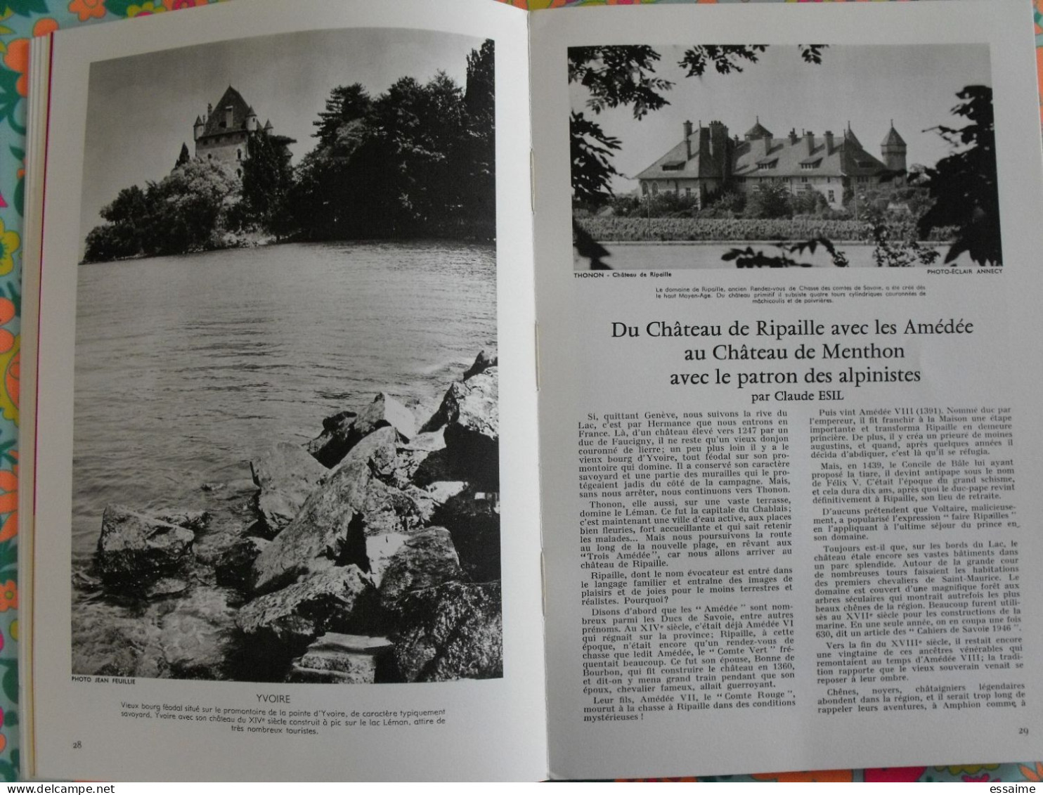 La France à table n° 133. 1968. Haute-Savoie. yvoire thonon évian dranse chamonix houches argentière megève. gastronomie