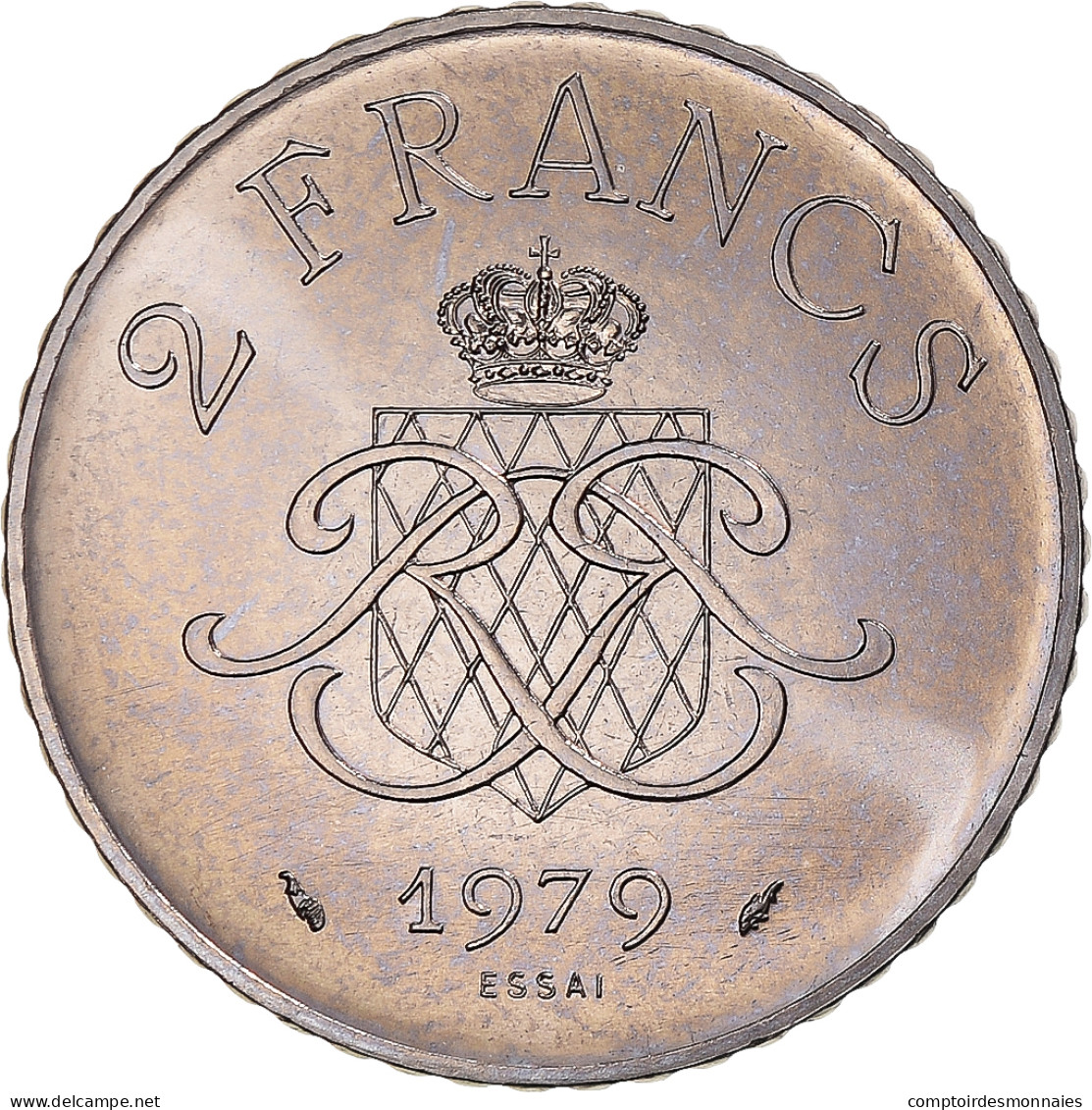 Monnaie, Monaco, Rainier III, 2 Francs, 1979, Monnaie De Paris, ESSAI, FDC - 1960-2001 Nouveaux Francs