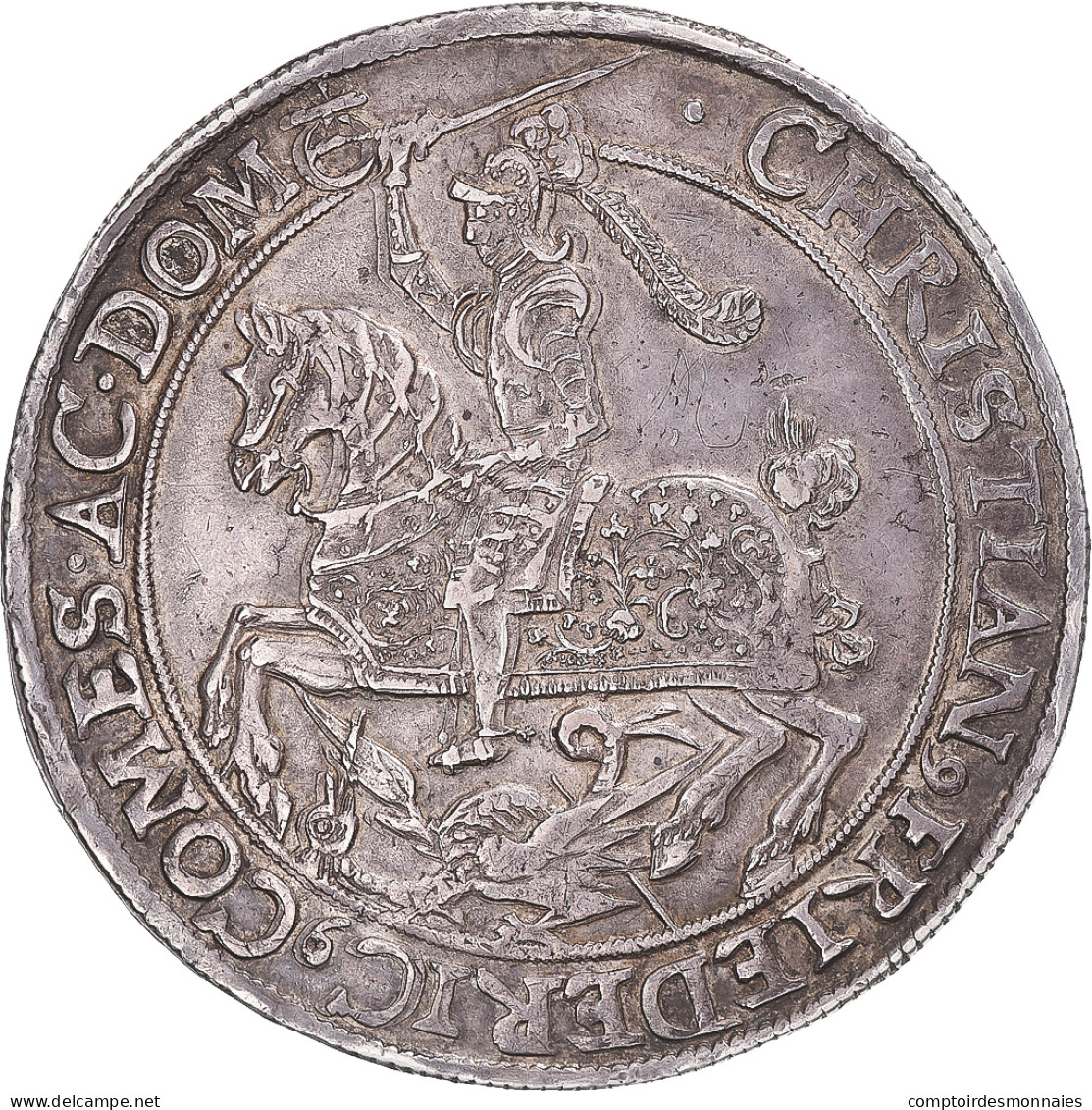 Monnaie, MANSFELD-EIGENTLICHE-HINTERORT, Christian Friedrich, Thaler, 1664 - Taler & Doppeltaler