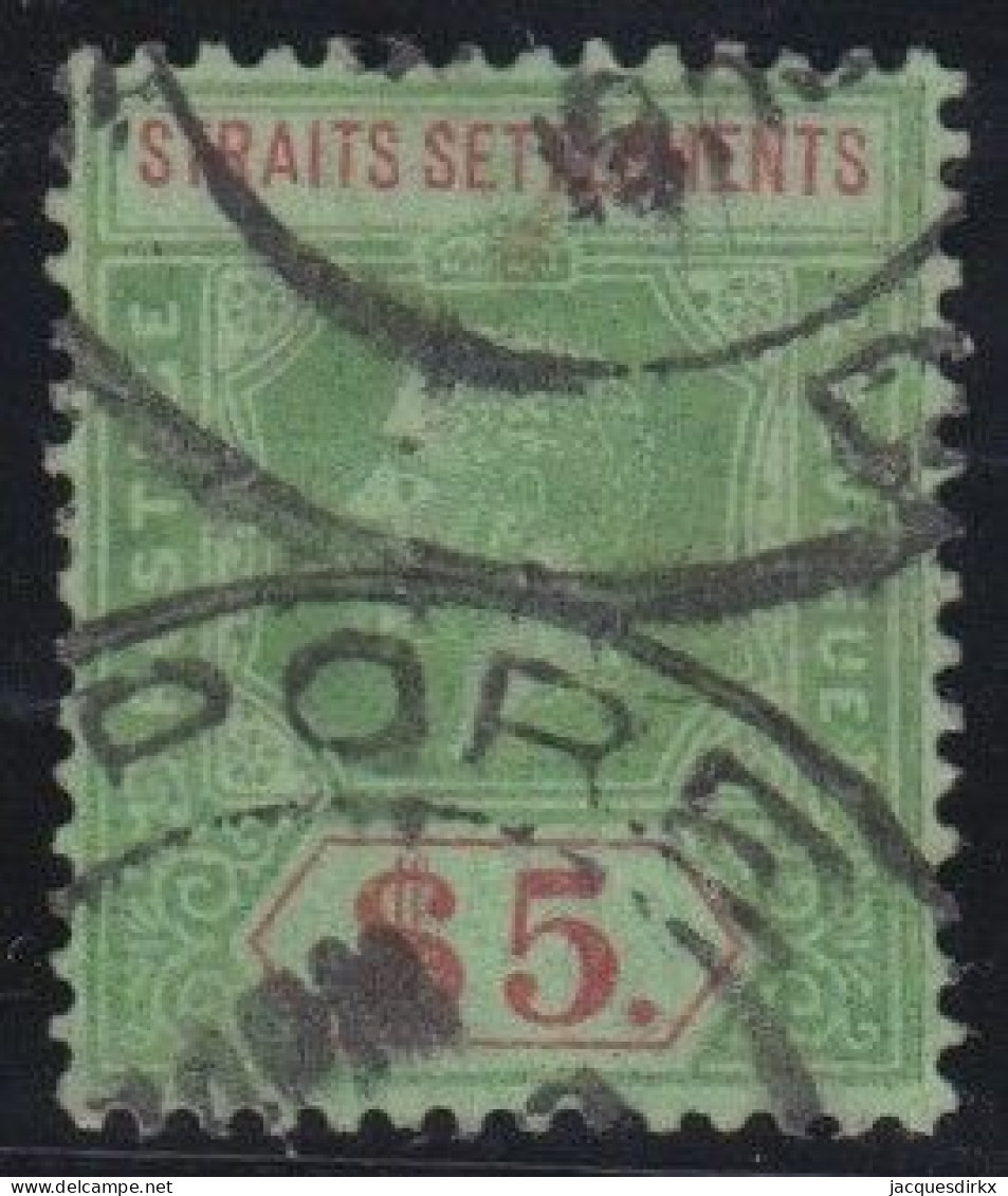 Straits Settlements        .   SG    .   240 A   (2 Scans)      .     O      .    Cancelled - Straits Settlements