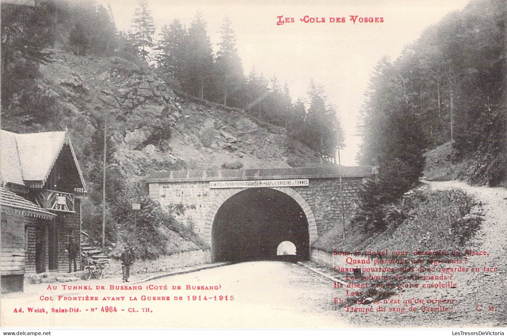 FRANCE - 88 - BUSSAN - Au Tunnel De Bussang - Col Frontière Avant La Guerre De 1914 1915 - Carte Postale Ancienne - Bussang