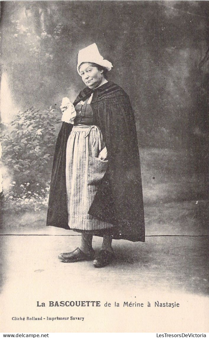 FOLKLORE - Costume - La Basscouette - De La Mérine à Nastasie -  Carte Postale Ancienne - Costumes