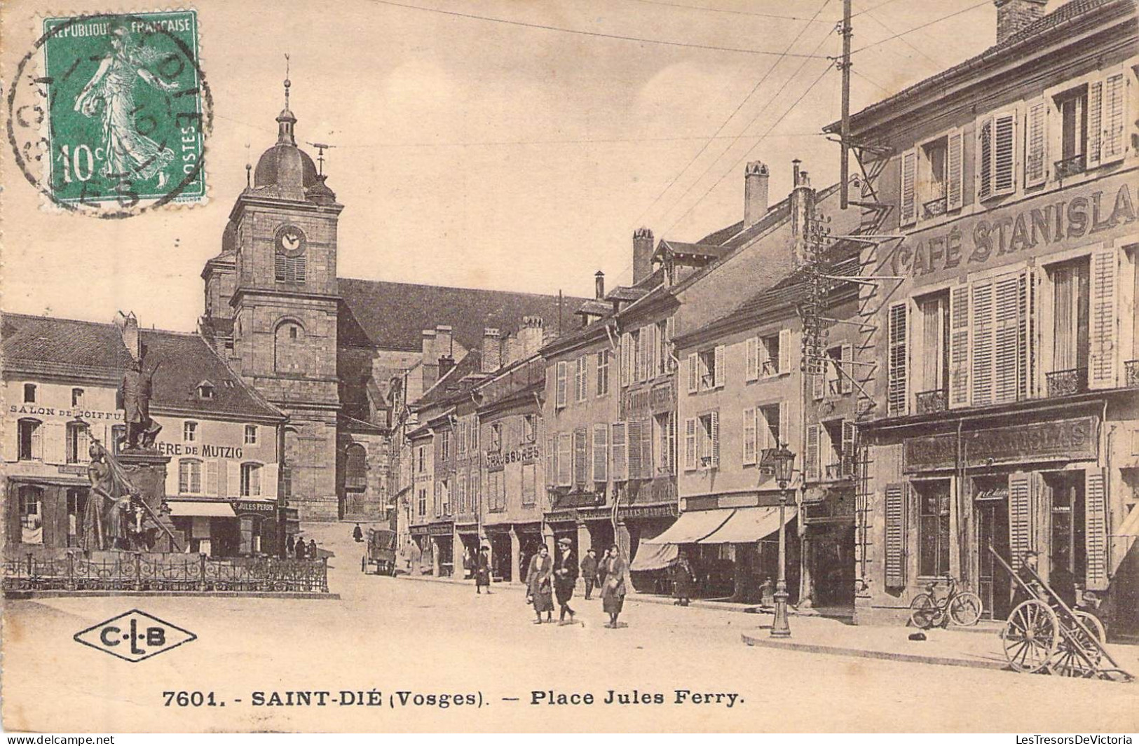FRANCE - 88 - SAINT DIE - Place Jules Ferry - Carte Postale Ancienne - Saint Die