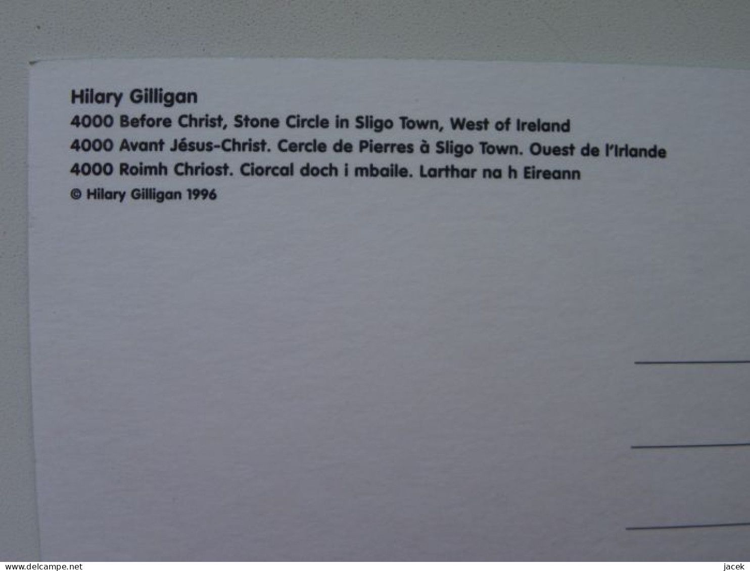 H Gilligan Sligo Town Ireland - Waterford