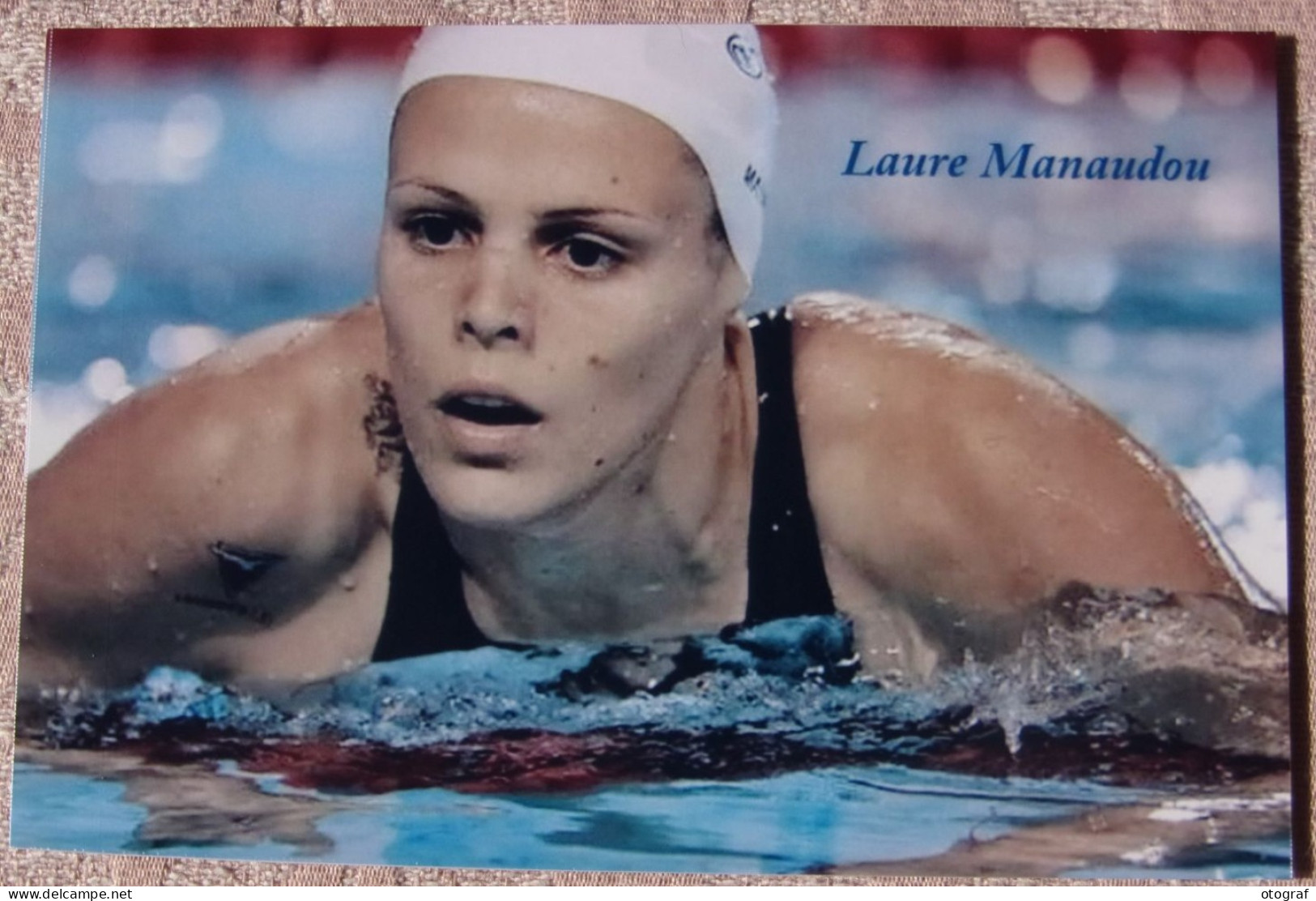 Laure MANAUDOU - Dédicace - Hand Signed - Autographe Authentique - Swimming