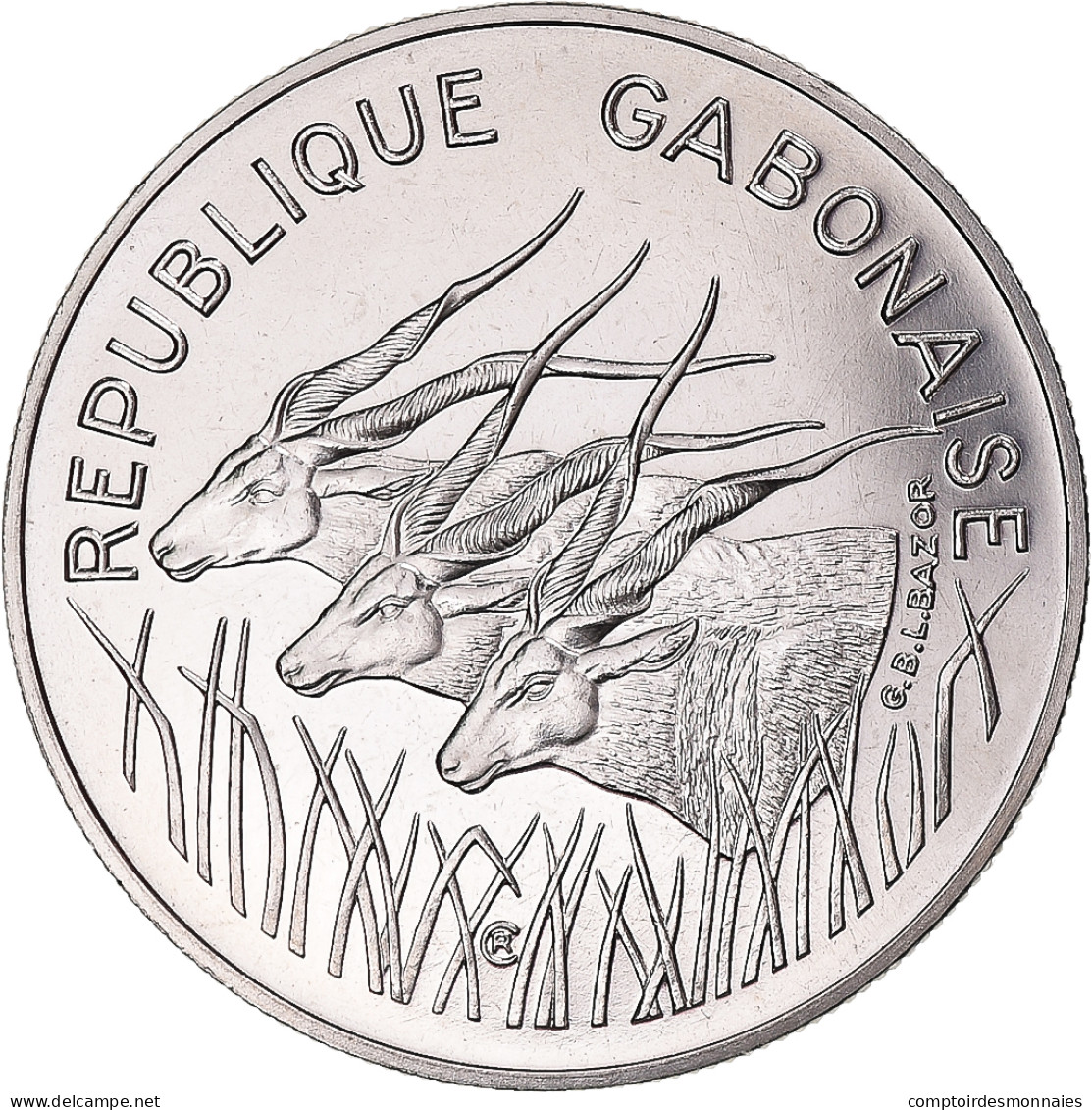 Monnaie, Gabon, 100 Francs, 1975, Monnaie De Paris, ESSAI, FDC, Nickel, KM:E6 - Gabun