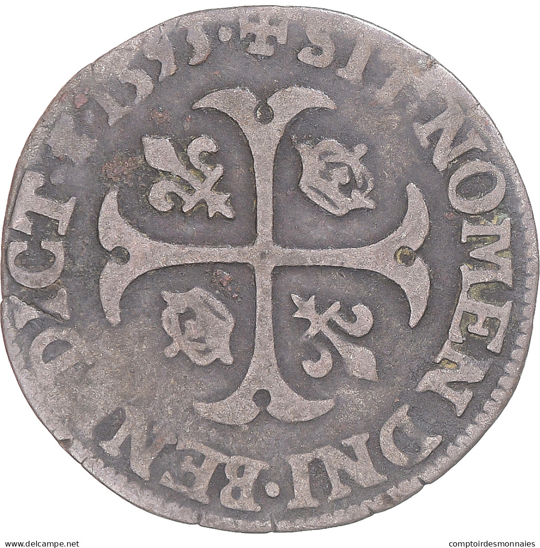 Monnaie, France, Henri IV, Douzain, 1593, Saint-Lô, TB+, Billon, Gadoury:552 - 1589-1610 Henry IV The Great