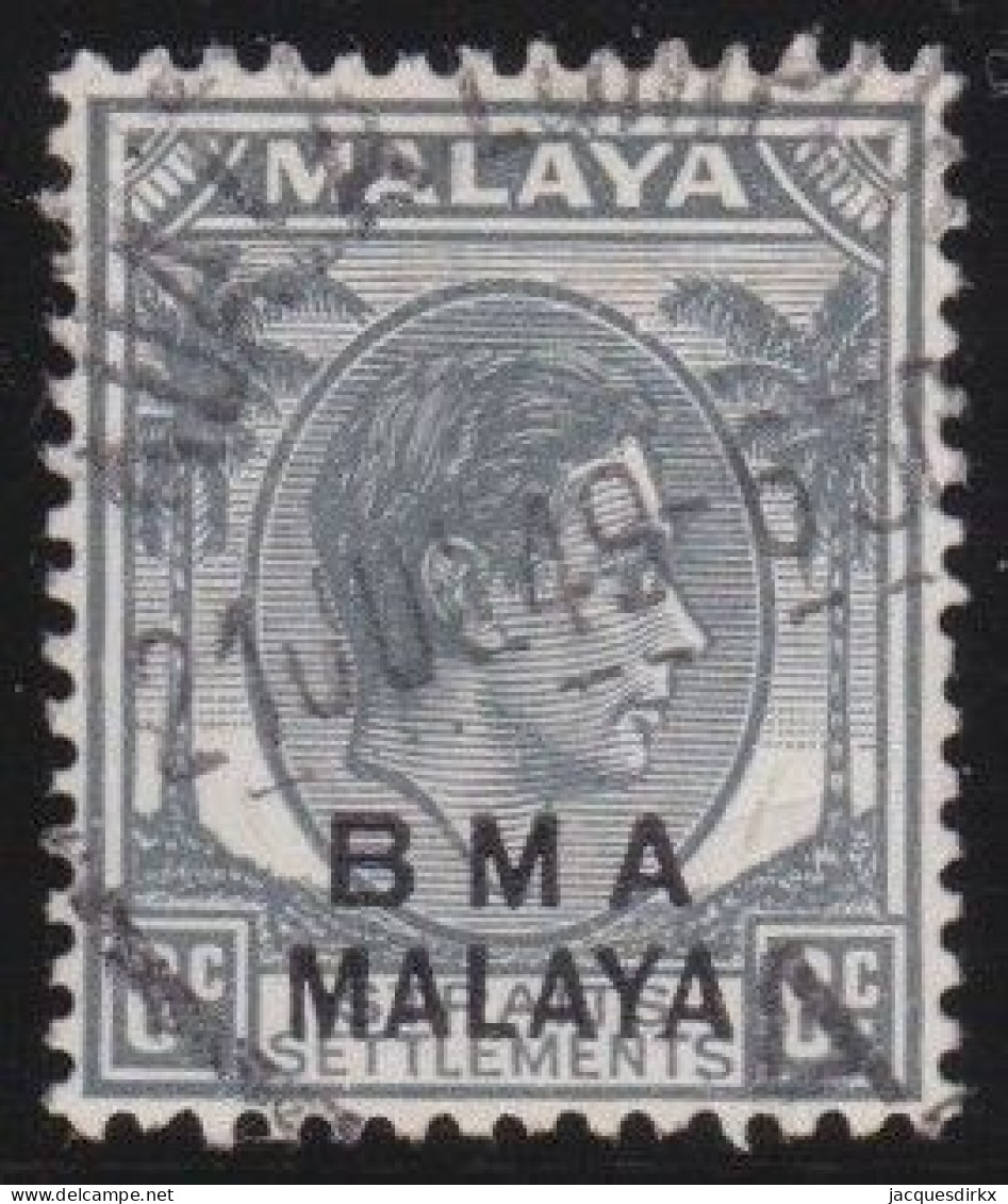 BMA Malaya       .   SG    .   6      .      O        .      Cancelled - Malaya (British Military Administration)