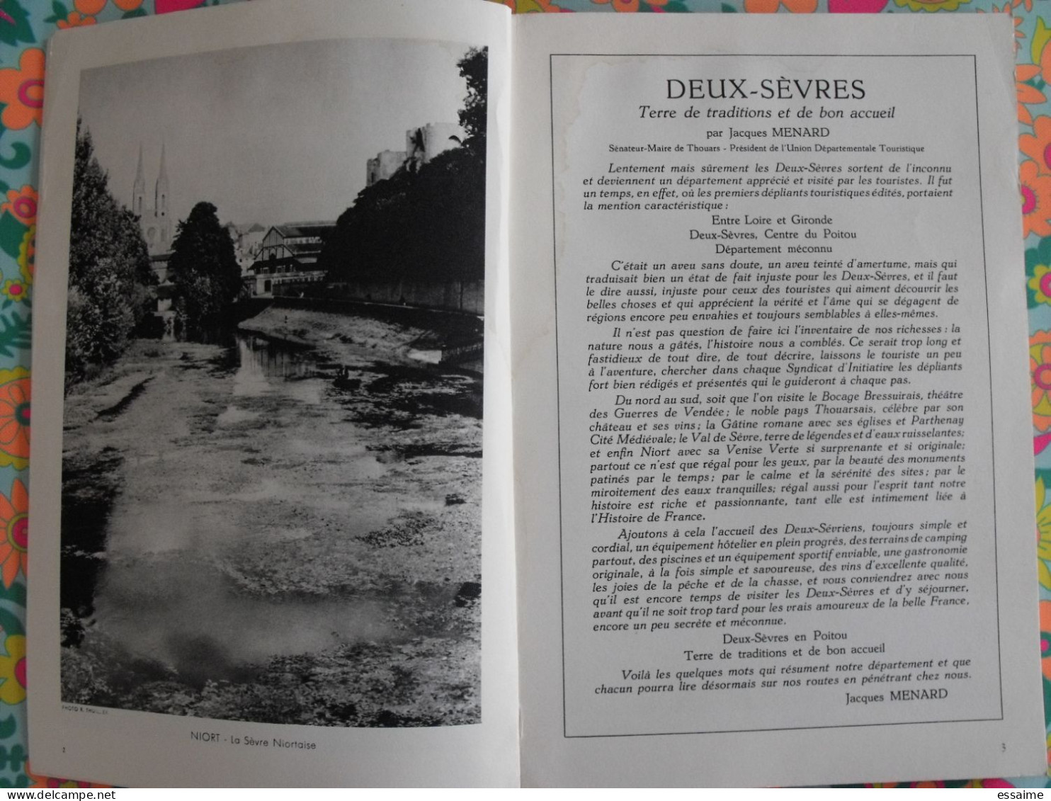 La France à Table N° 99. 1962. Deux-Sèvres. Niort Saint-maixent Parthenay Oiron Thouars Bressuire Melle. Gastronomie - Turismo E Regioni