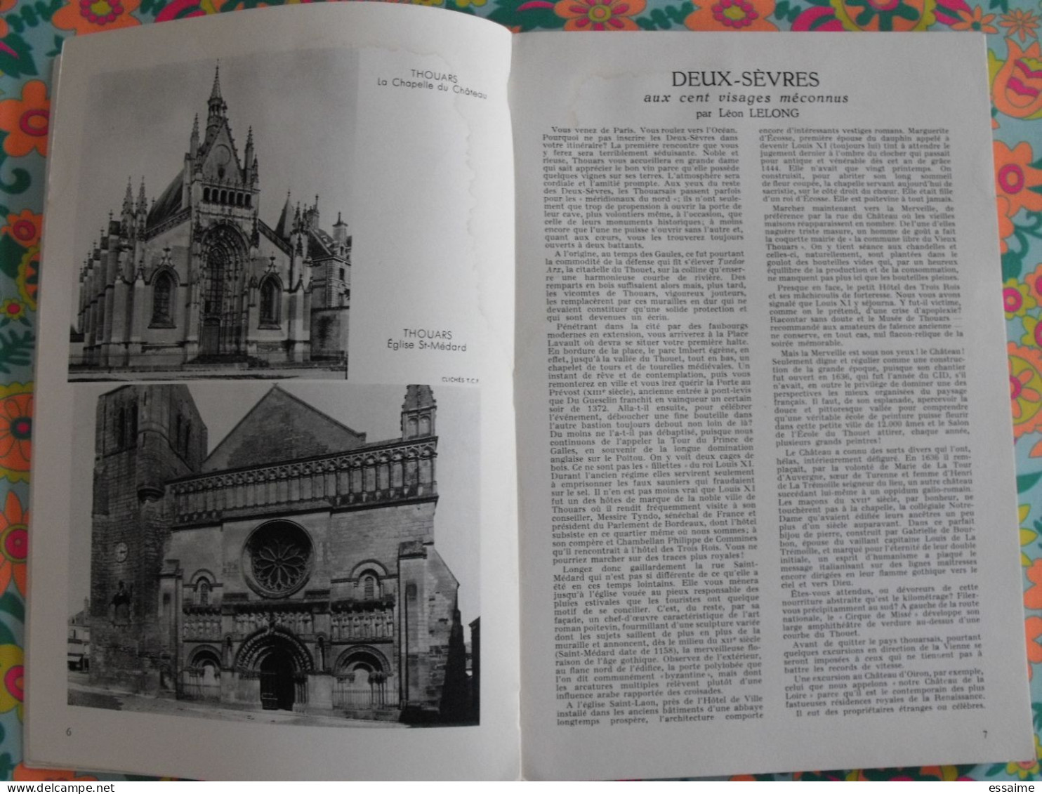 La France à Table N° 99. 1962. Deux-Sèvres. Niort Saint-maixent Parthenay Oiron Thouars Bressuire Melle. Gastronomie - Tourisme & Régions