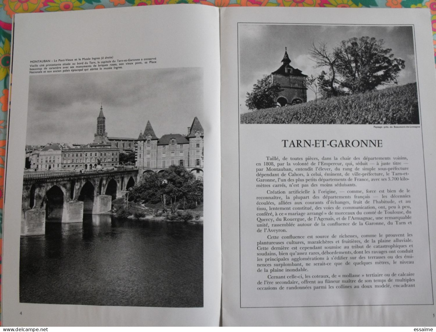 La France à Table N° 162. 1971. Tarn Et Garonne. Montauban Moissac Auvillar Caylus Montpezat Castelsarrasin. Gastronomie - Tourisme & Régions