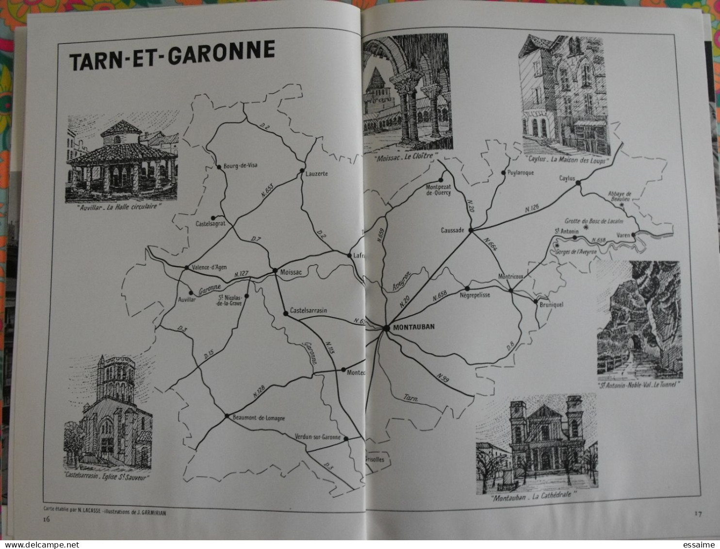 La France à table n° 162. 1971. Tarn et Garonne. montauban moissac auvillar caylus montpezat castelsarrasin. gastronomie