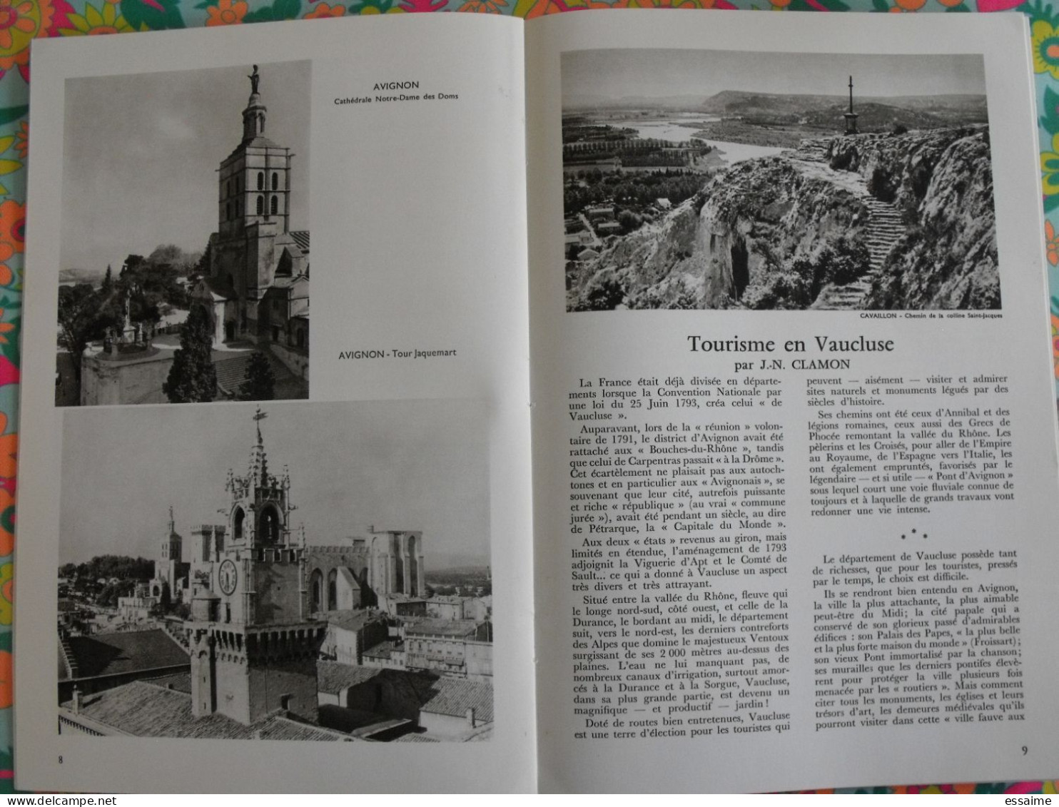 La France à Table N° 146. 1970. Vaucluse. Avignon Orange Vaison Pernes Malaucène Cavaillon Ventoux Lubéron. Gastronomie - Tourismus Und Gegenden